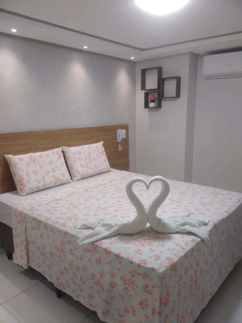 Bed in Pousada Beija Flor