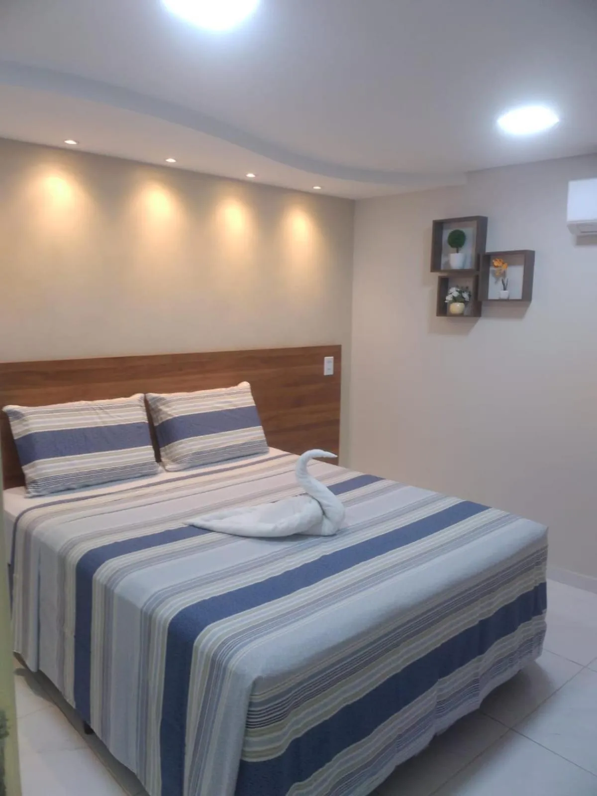 Bed in Pousada Beija Flor