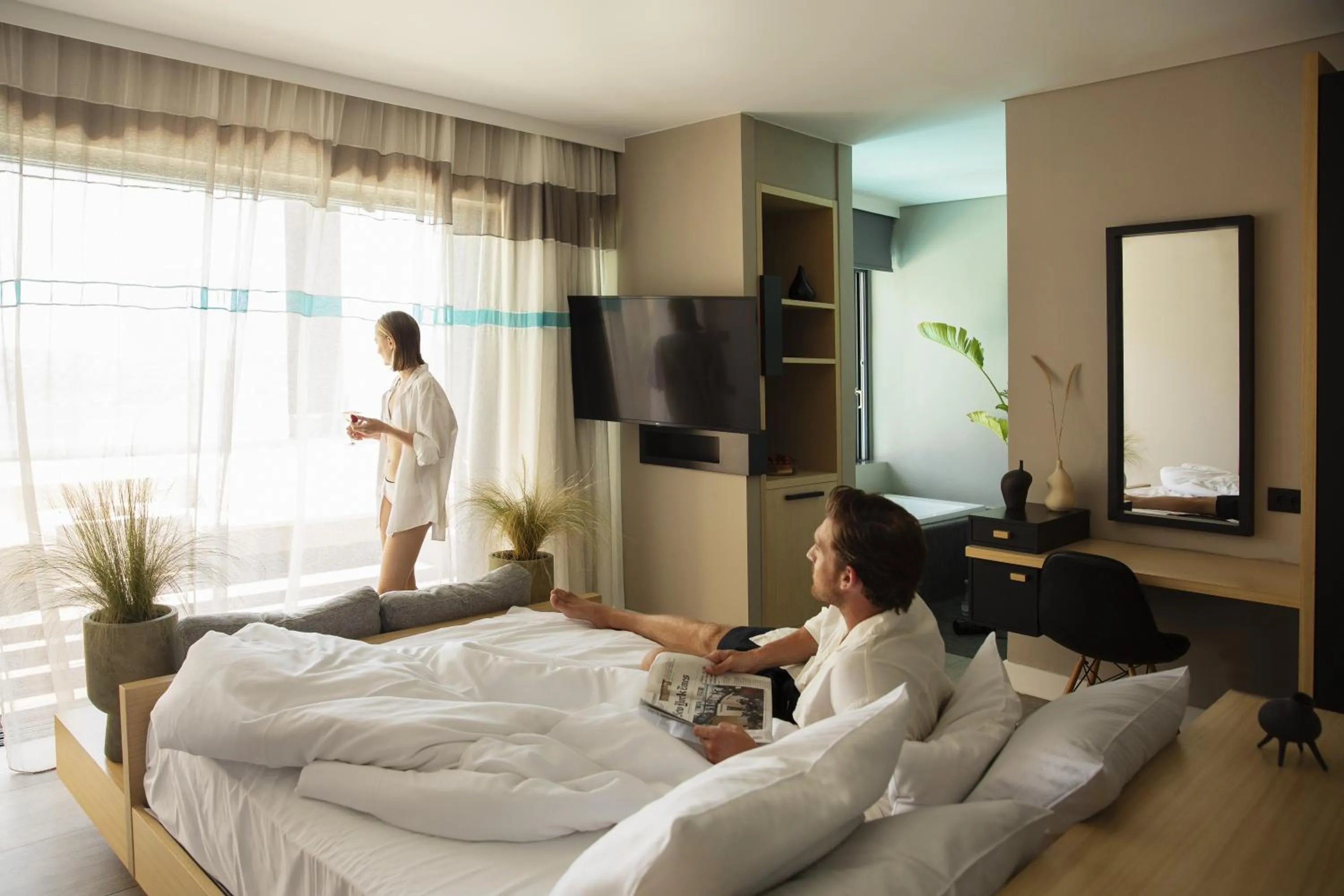 Bed in Domes Aulus Elounda, Adults only, Curio Collection by Hilton