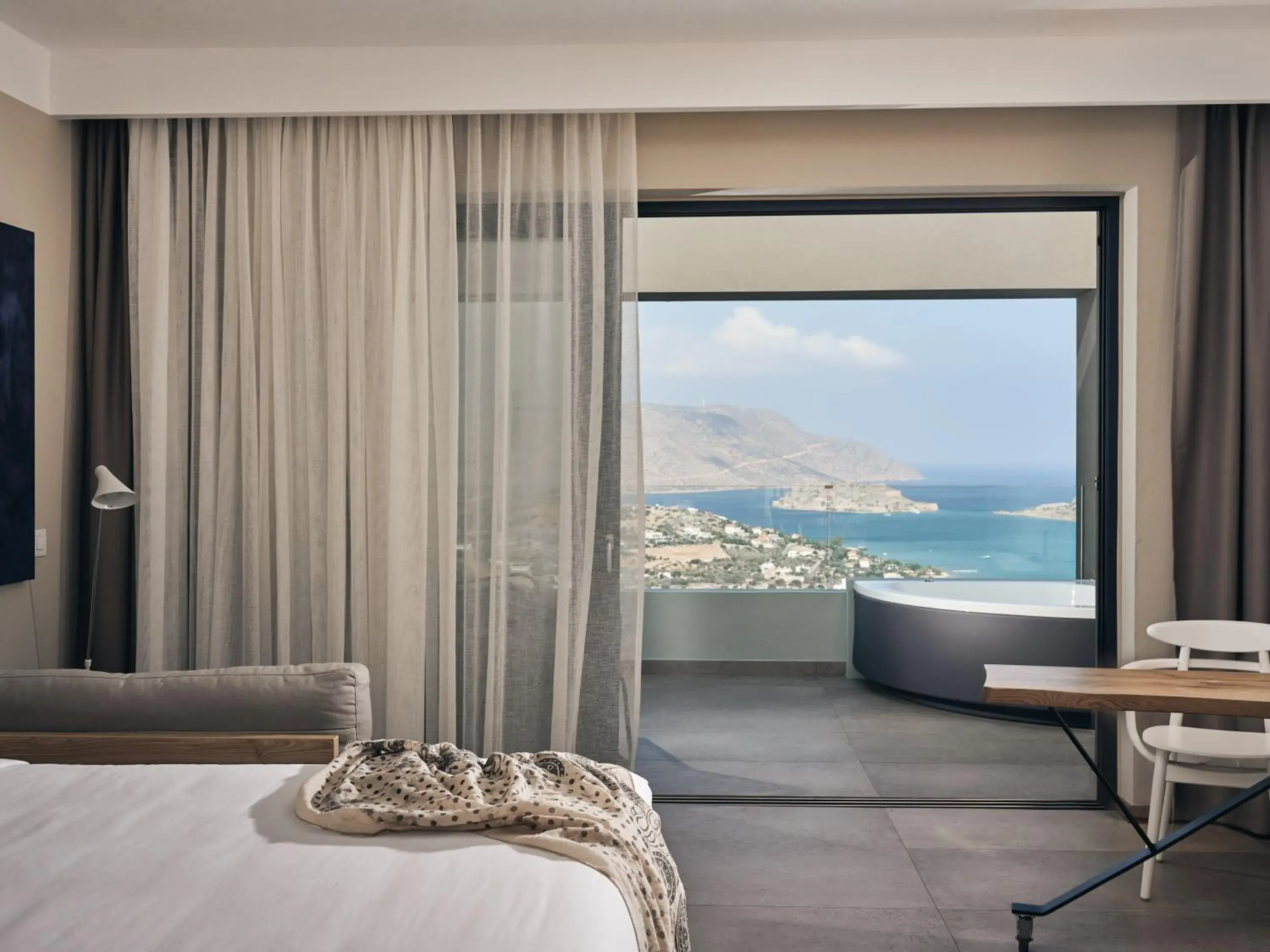 Sapphire Zen Queen Suite with Spa Bath in Domes Aulus Elounda All-Inclusive Resort, Curio by Hilton Sapphire Zen Queen Suite with Spa Bath in Domes Aulus Elounda All-Inclusive Resort, Curio by Hilton
