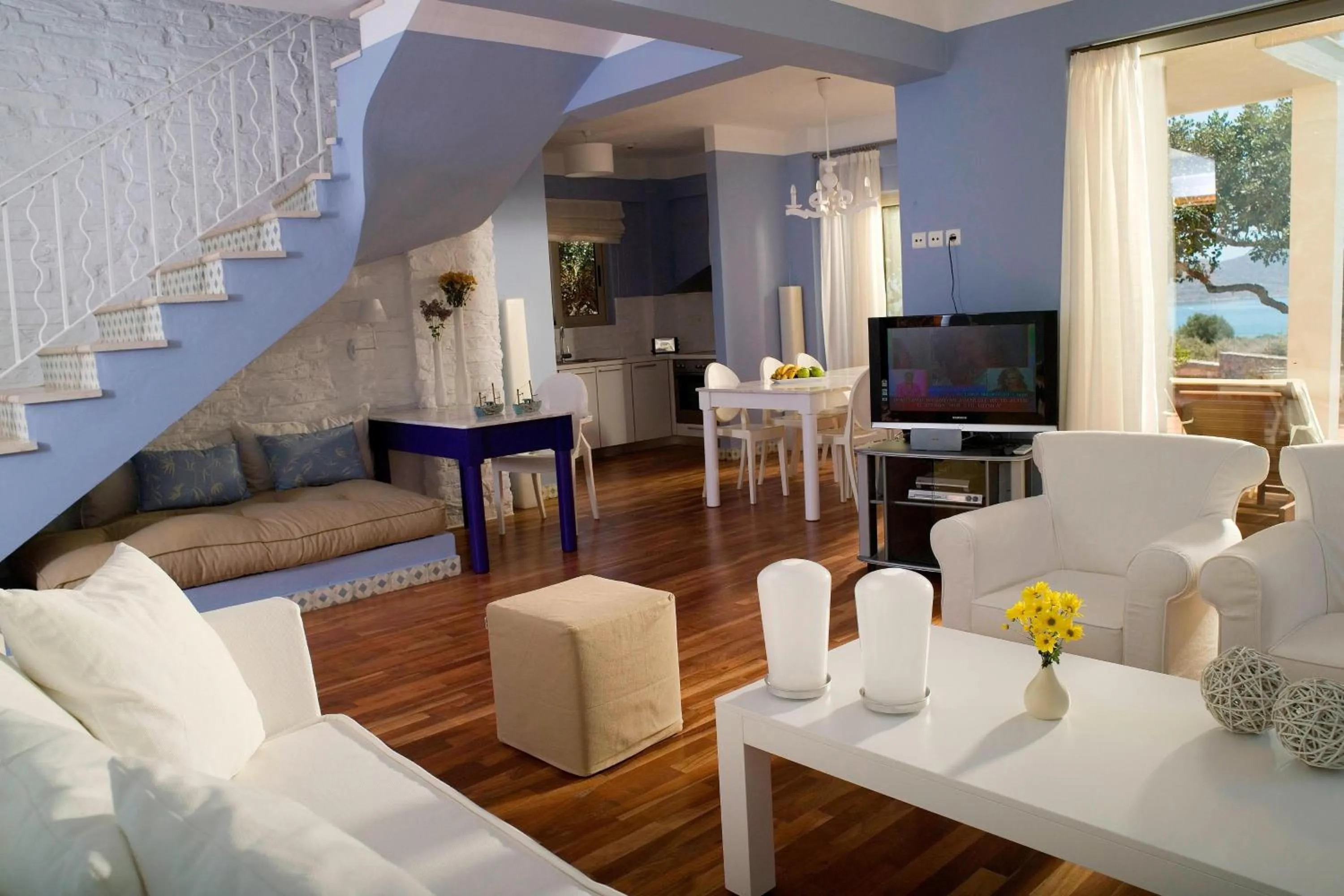 Living room in Domes of Elounda, Autograph Collection