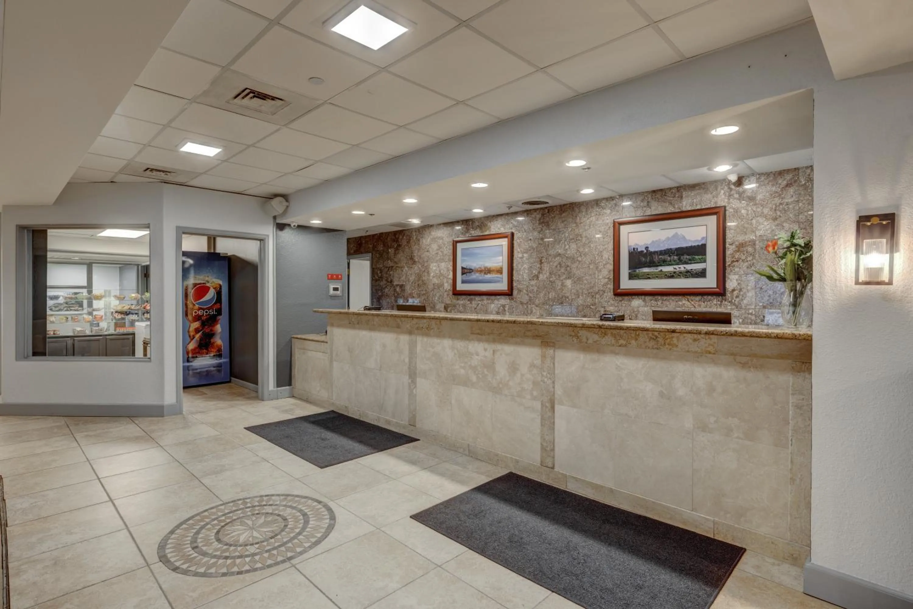 Lobby or reception in Riverside Hotel