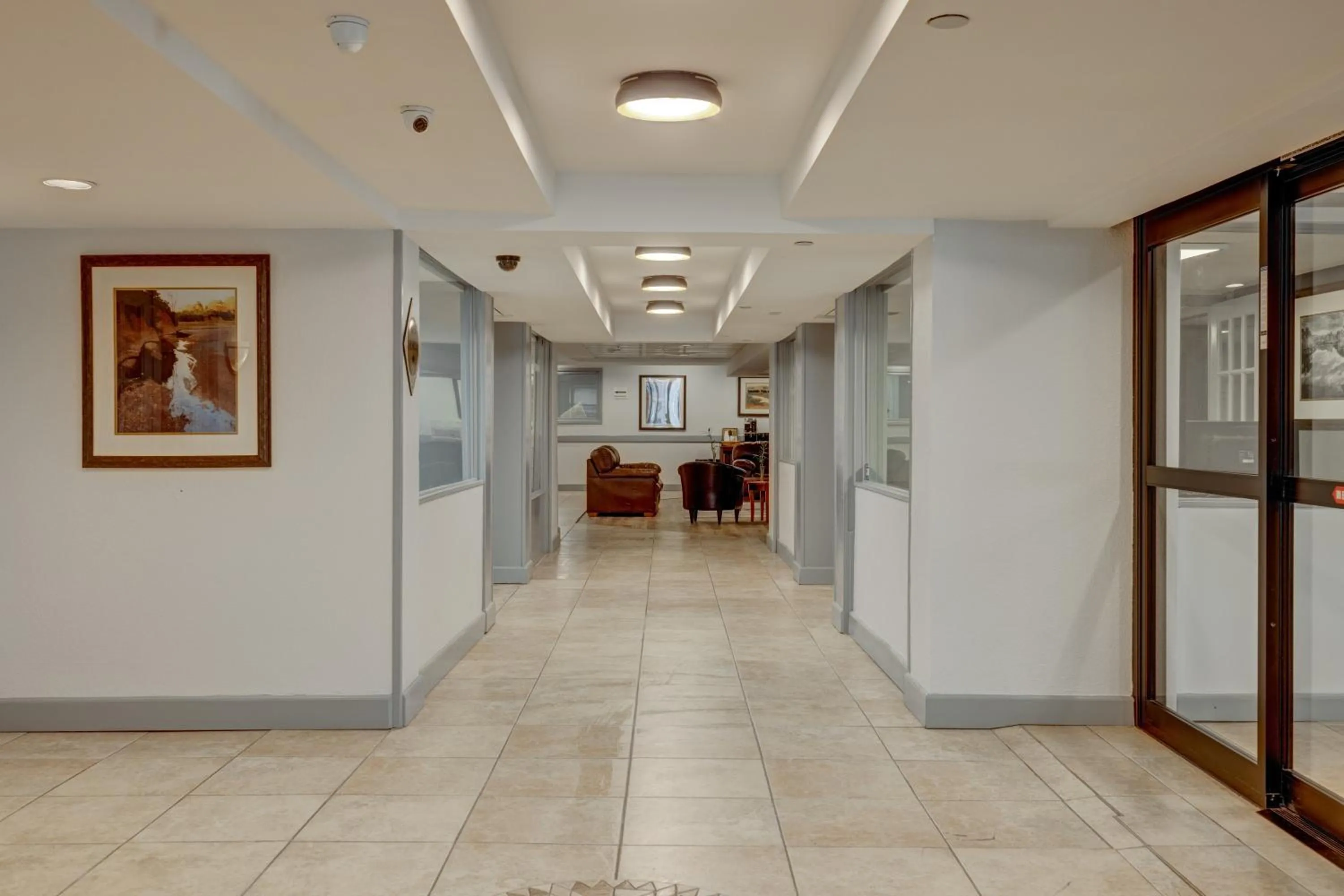 Lobby or reception in Riverside Hotel