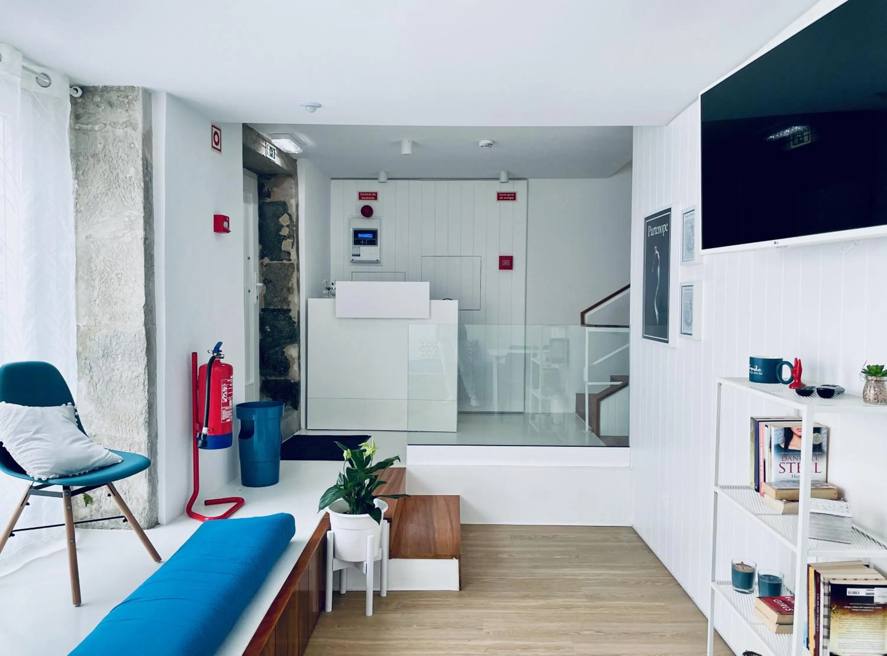 Living room in Partenope Hostel and Suites