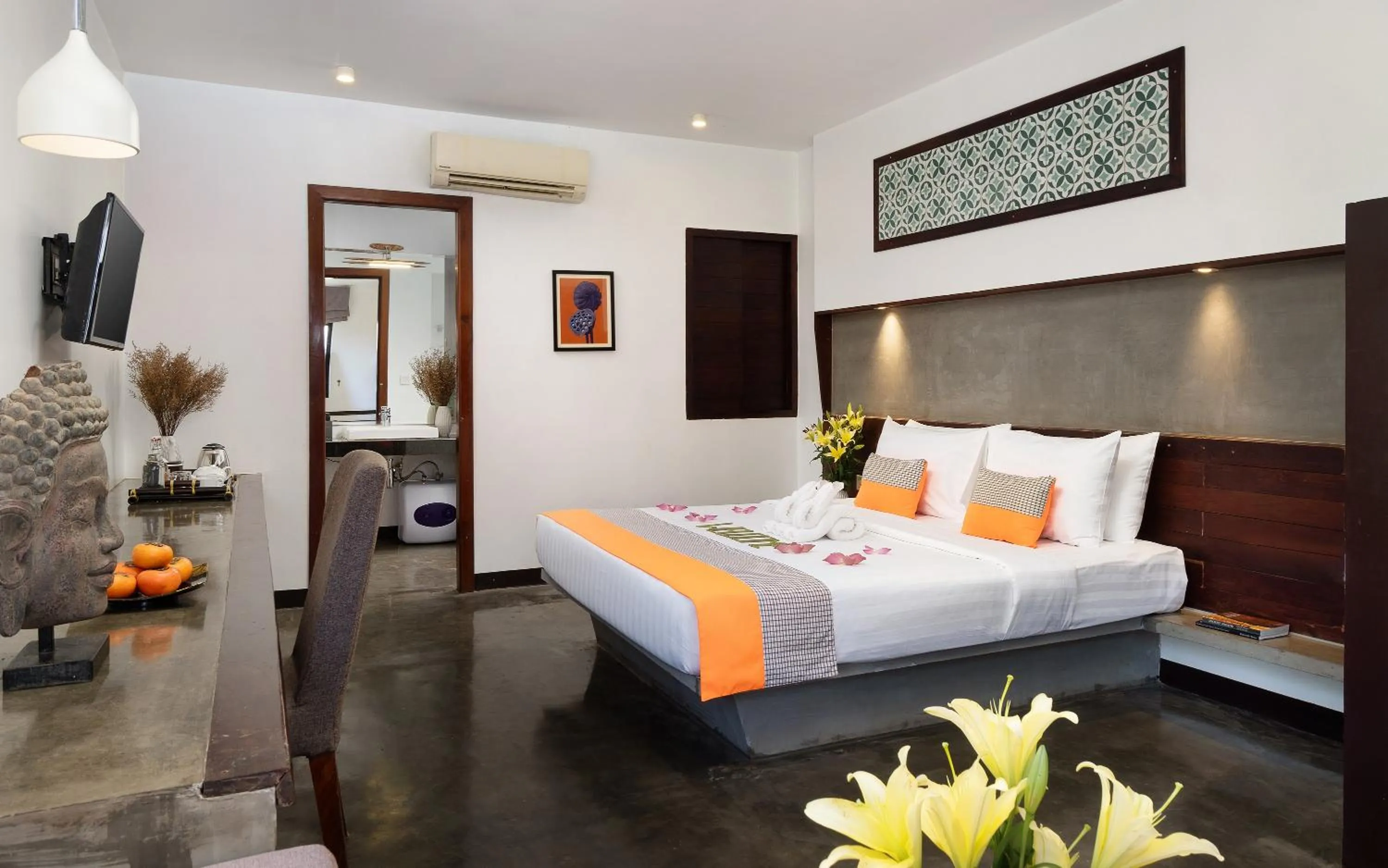 Bed in The Calm Oasis