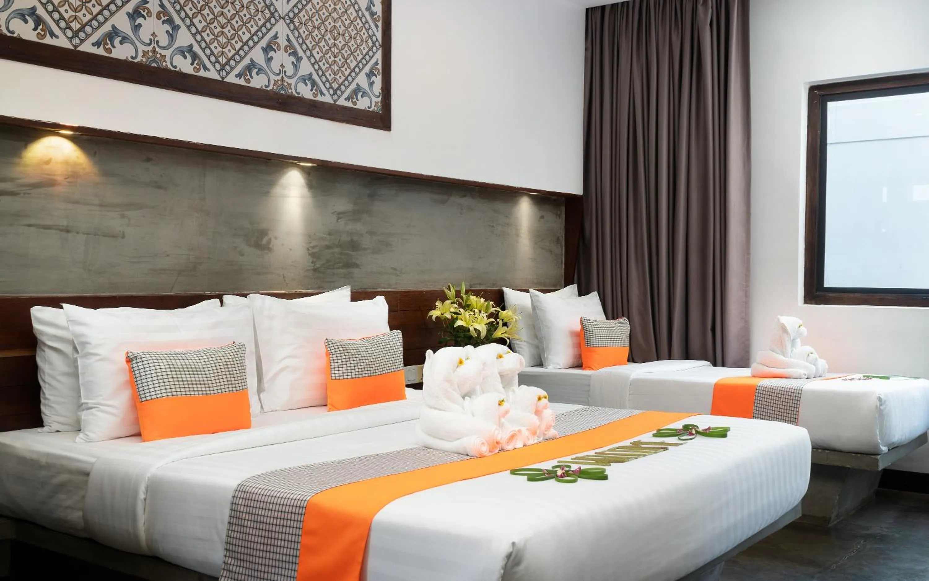 Bed in The Calm Oasis