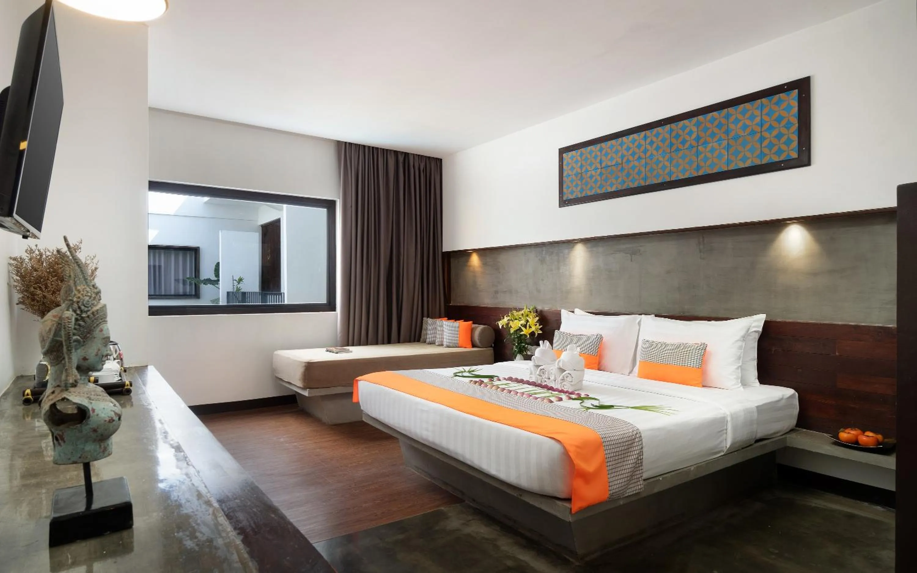 Bed in The Calm Oasis