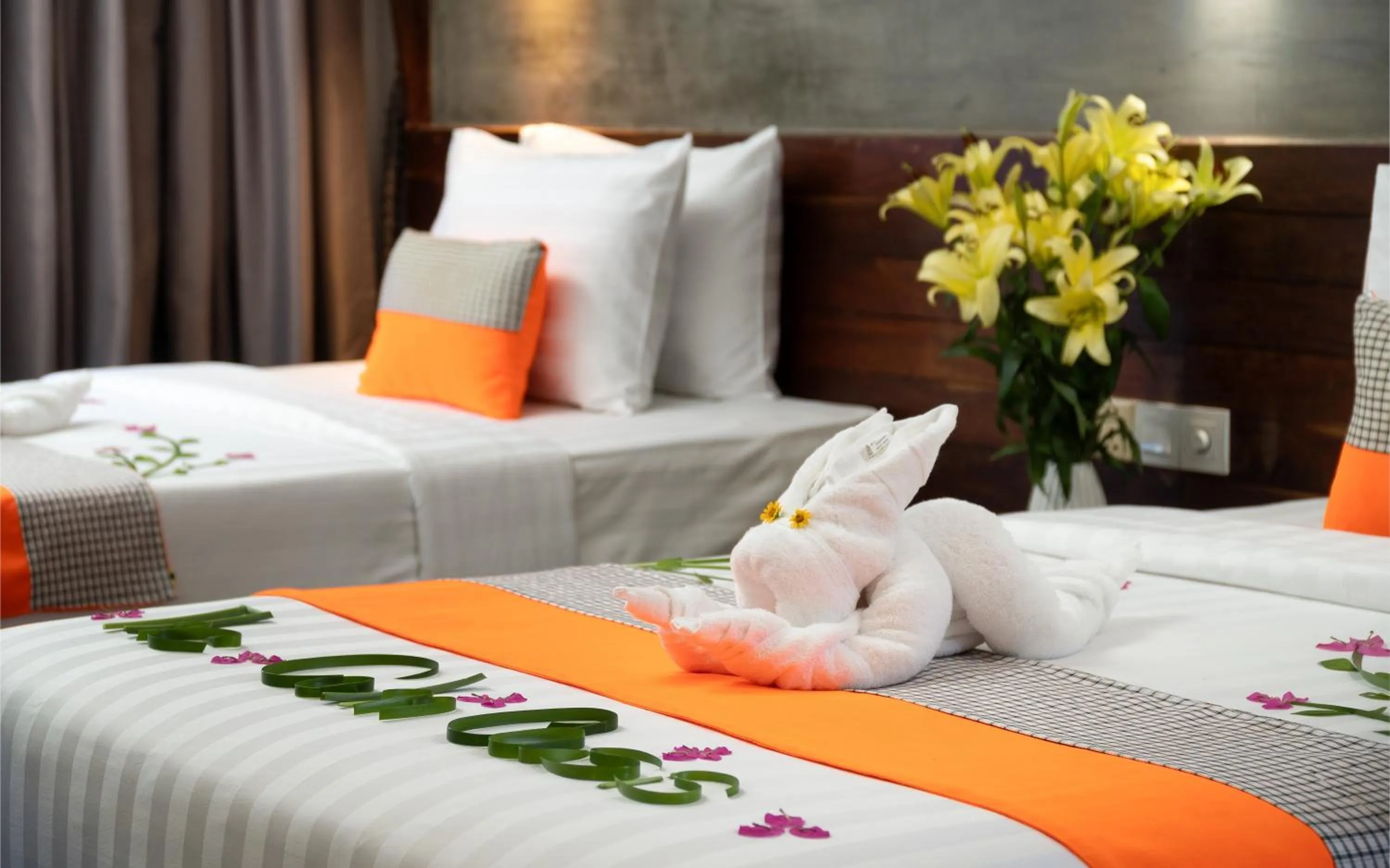 Bed in The Calm Oasis