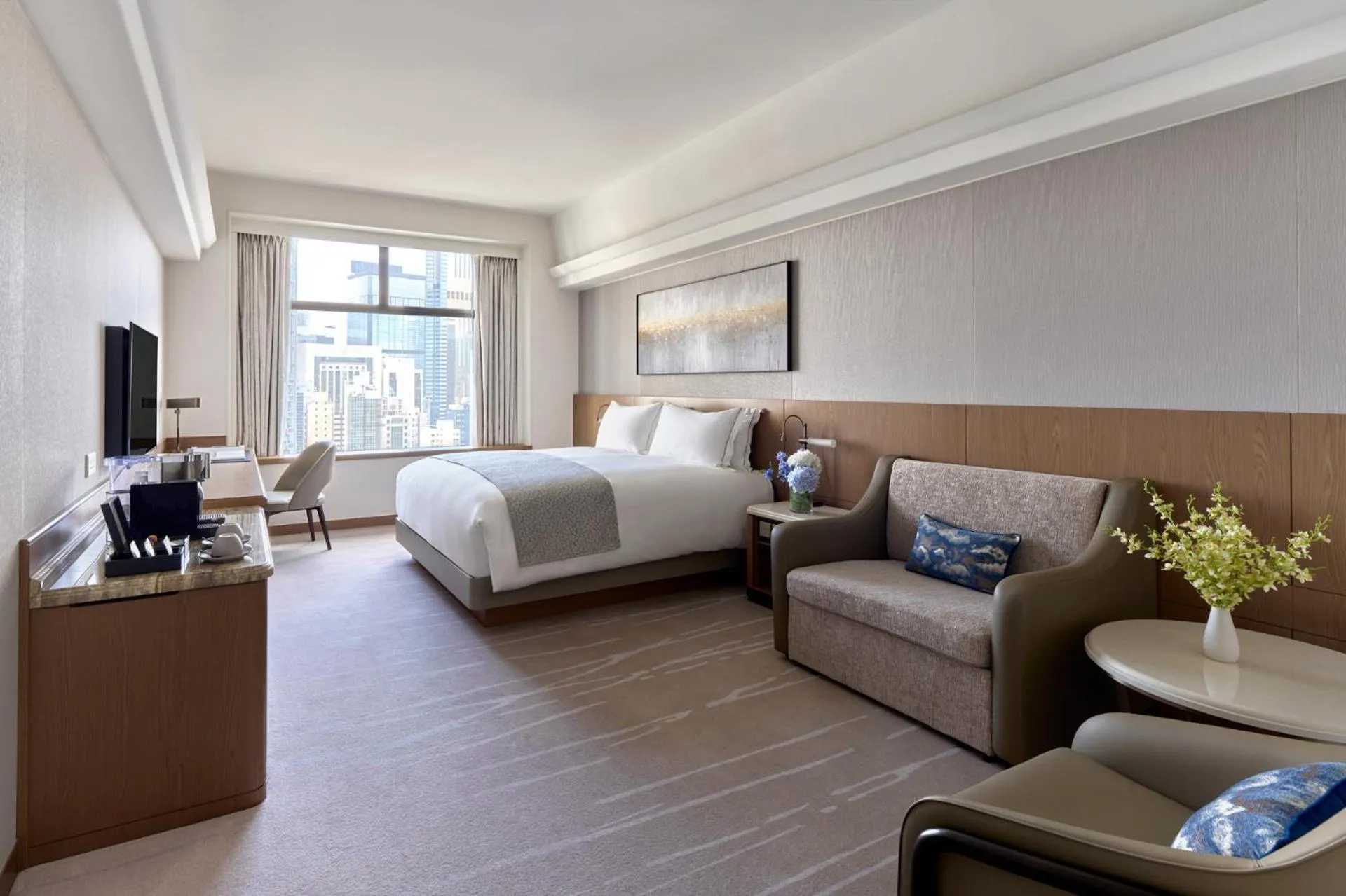 View (from property/room), Bed in Hopewell Hotel