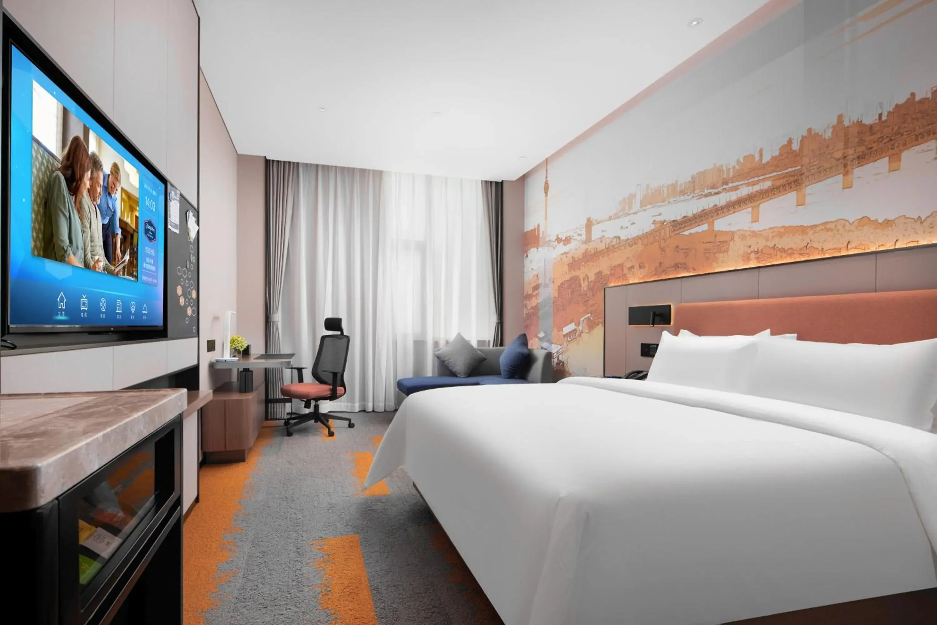 Comfort King Room in Hilton Hotel by Hampton Wuhan Zhongnan Street Branch Comfort King Room in Hilton Hotel by Hampton Wuhan Zhongnan Street Branch