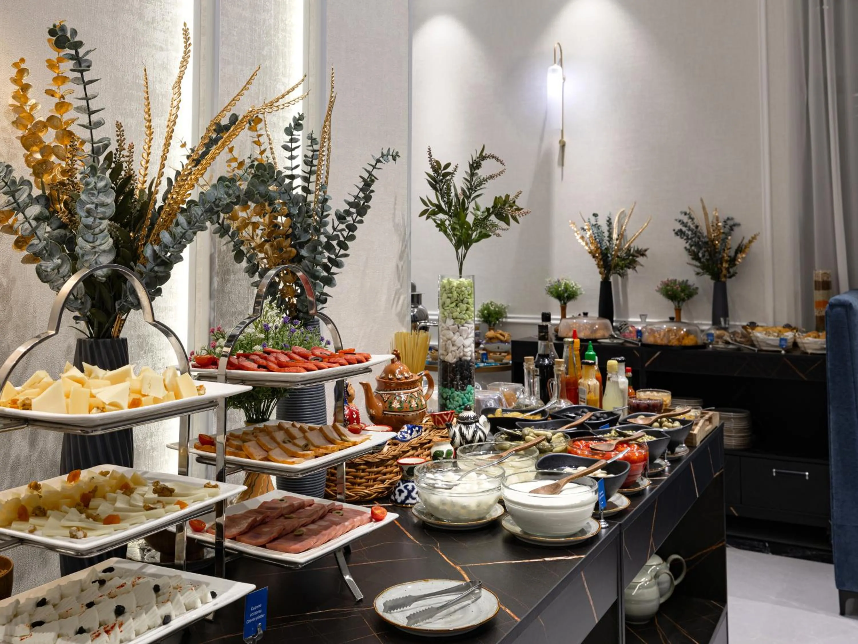 Buffet breakfast in Baden-Baden Hotel Tashkent