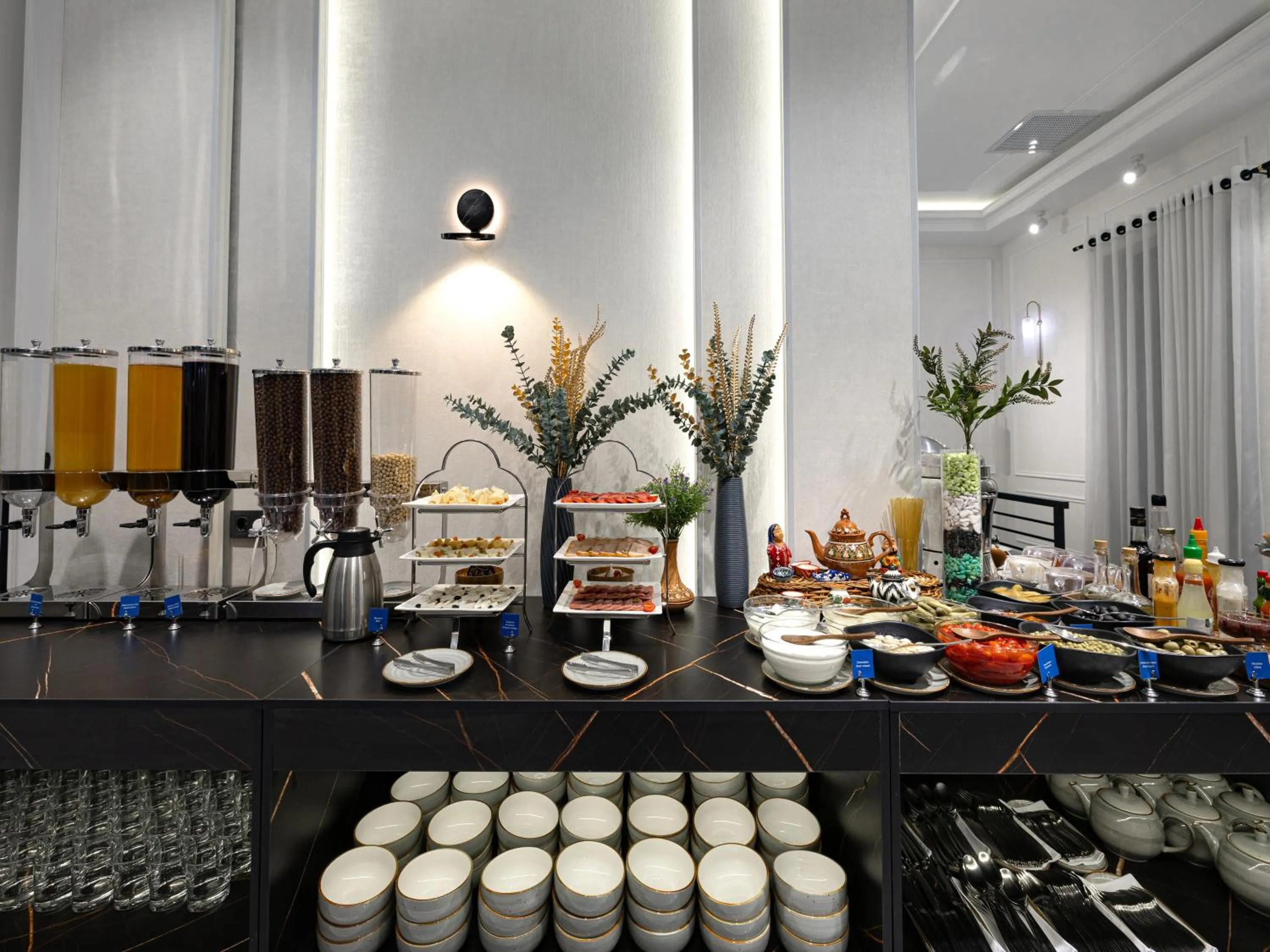 Buffet breakfast in Baden-Baden Hotel Tashkent