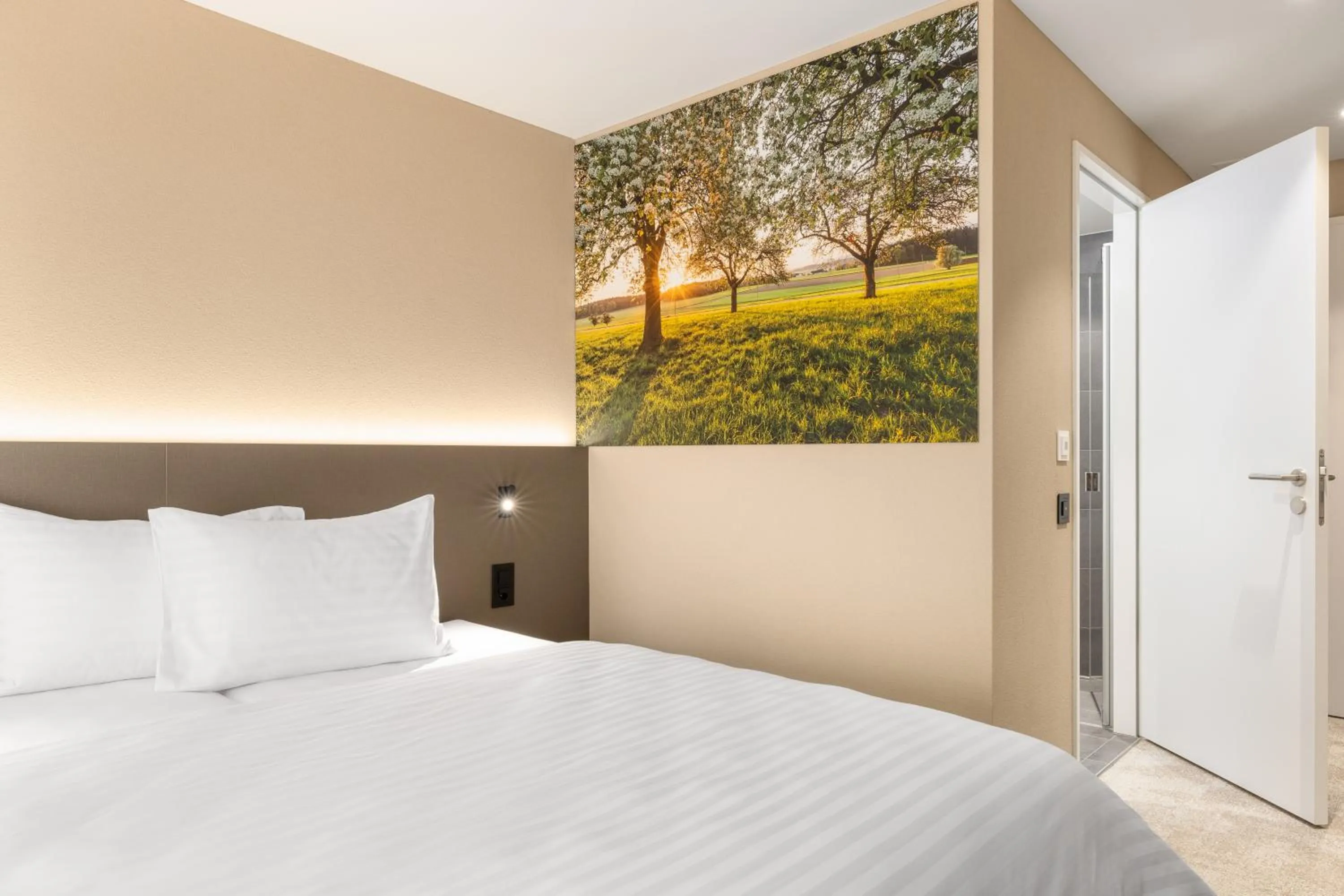 Bed in b_smart motel Amriswil