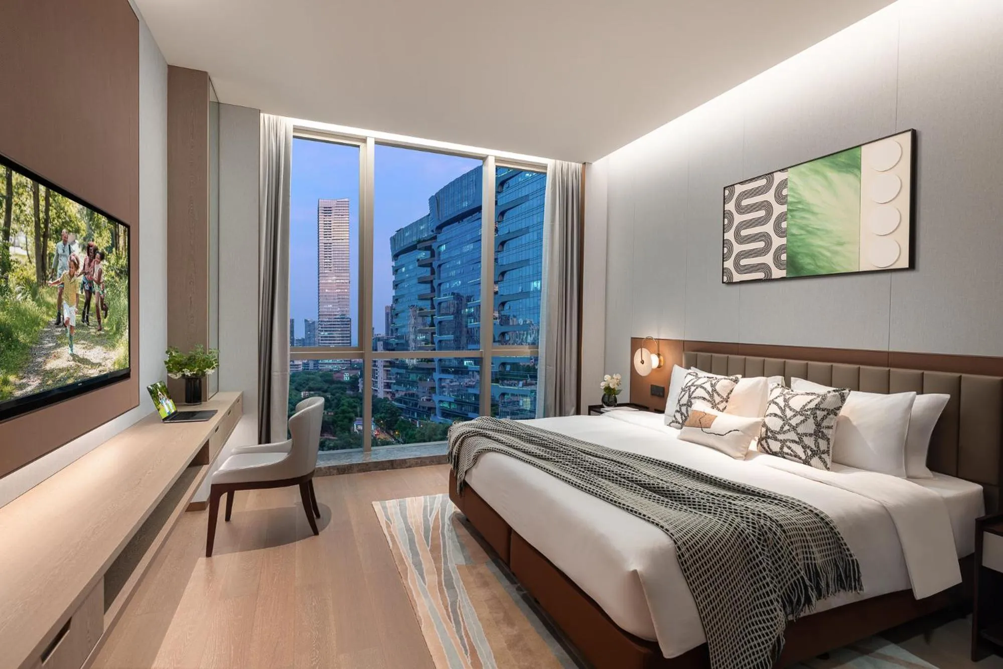 Bedroom, Bed in Somerset QPlex Shenzhen