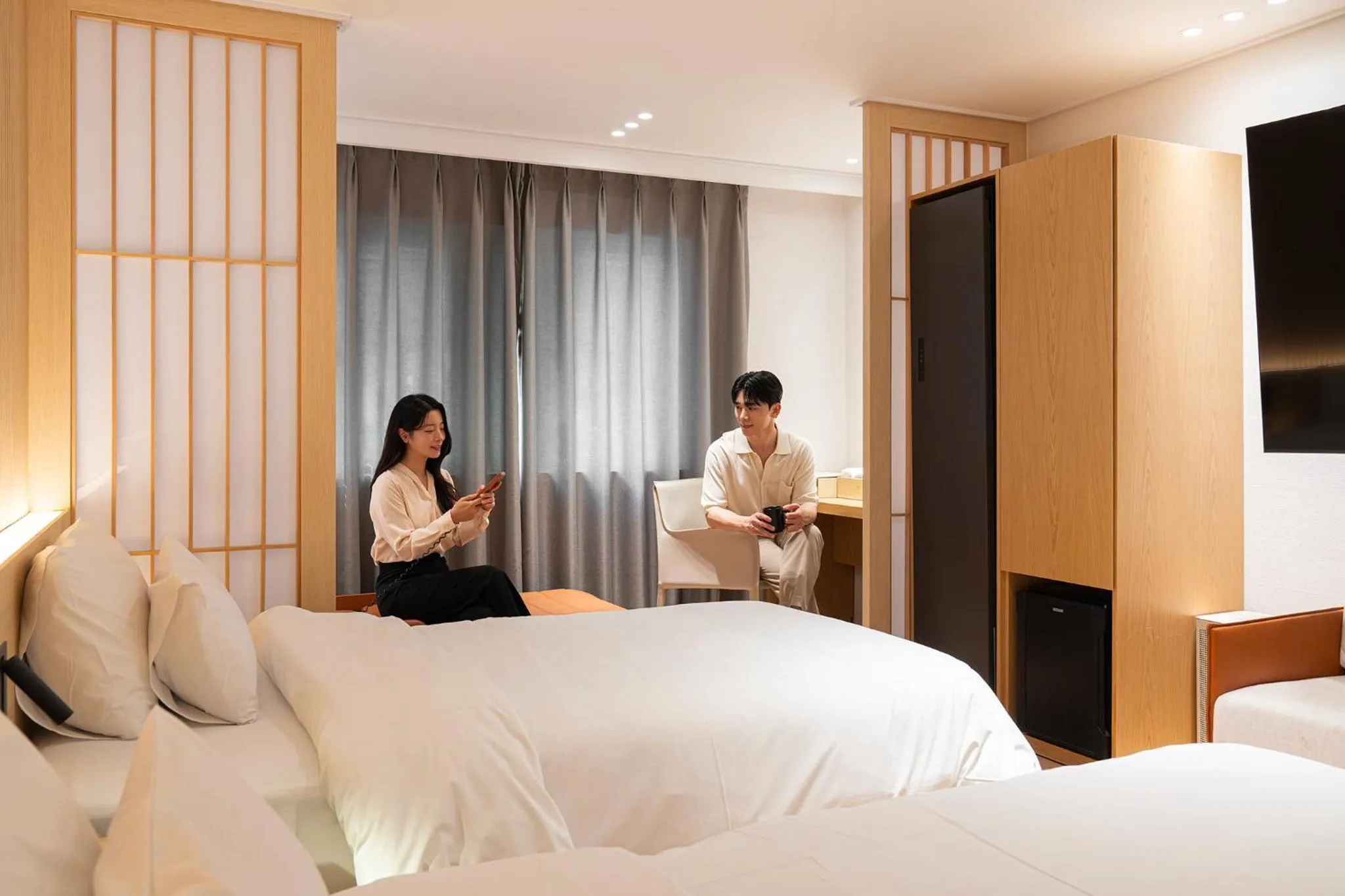 Bed in Browndot Incheon Airport New City