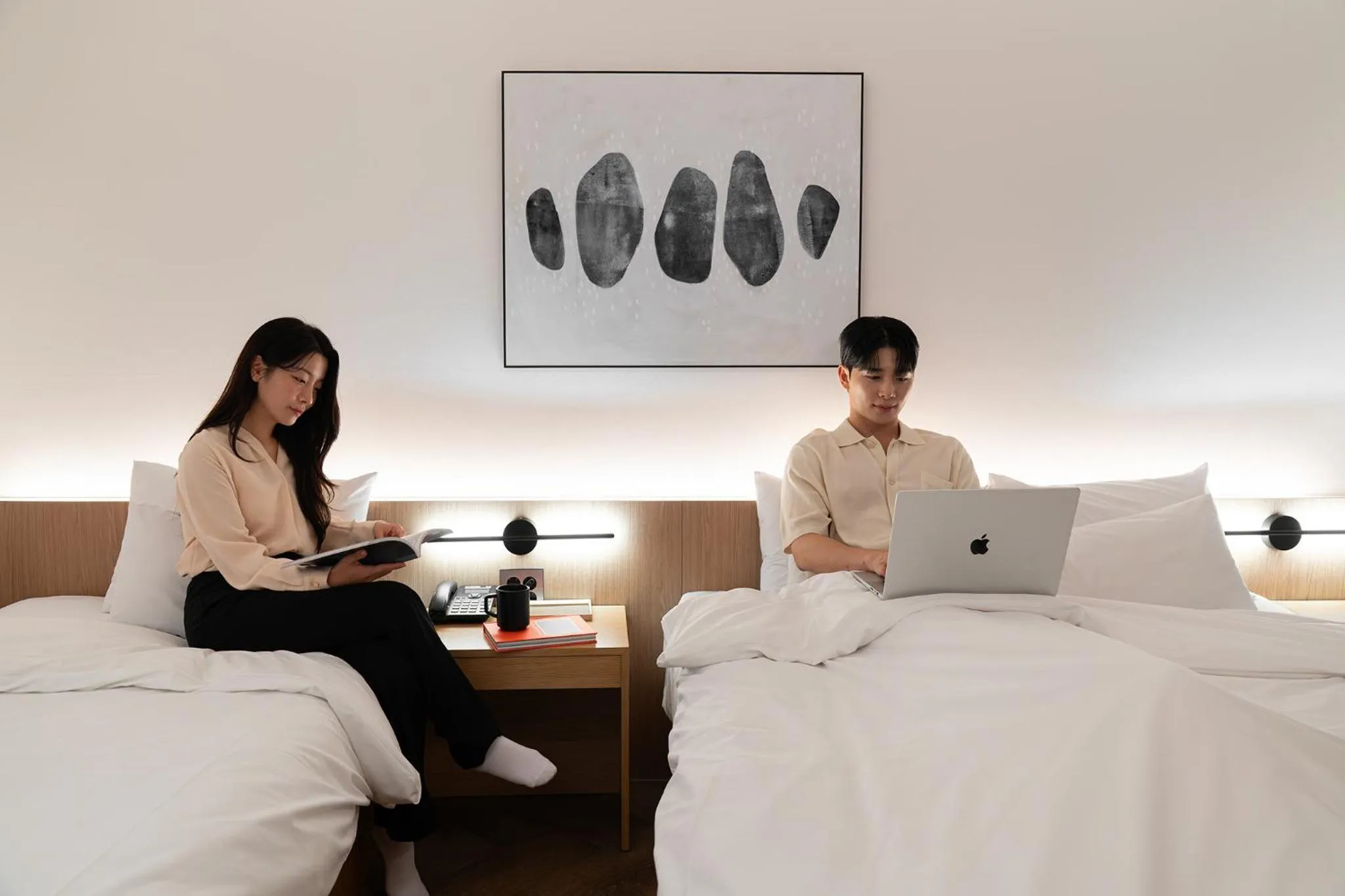 Bed in Browndot Incheon Airport New City