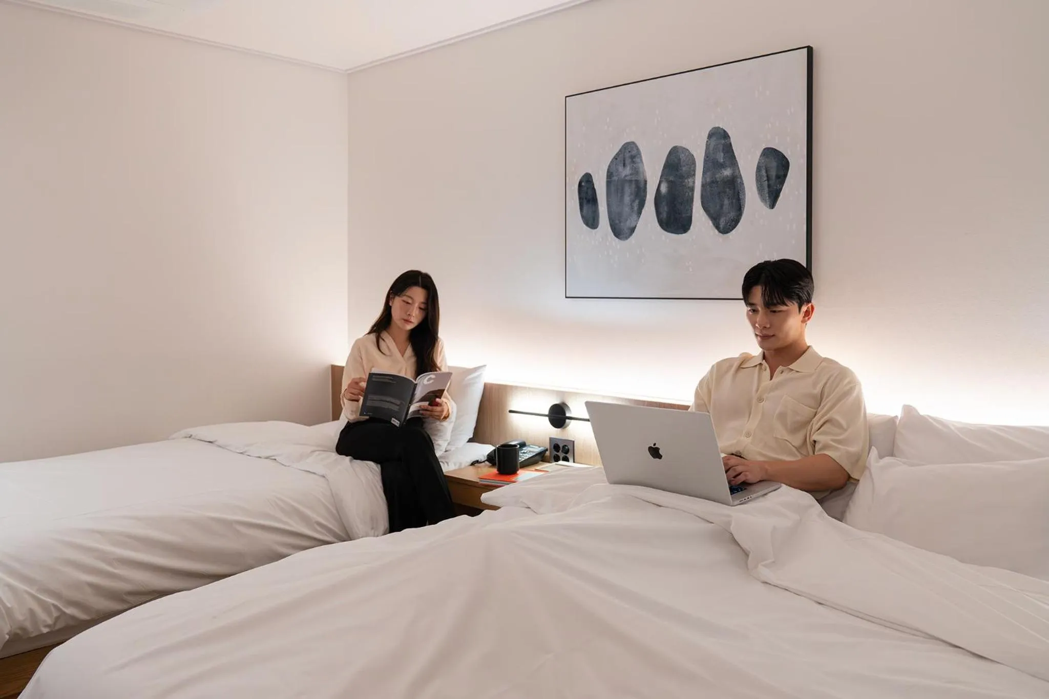 Bed in Browndot Incheon Airport New City