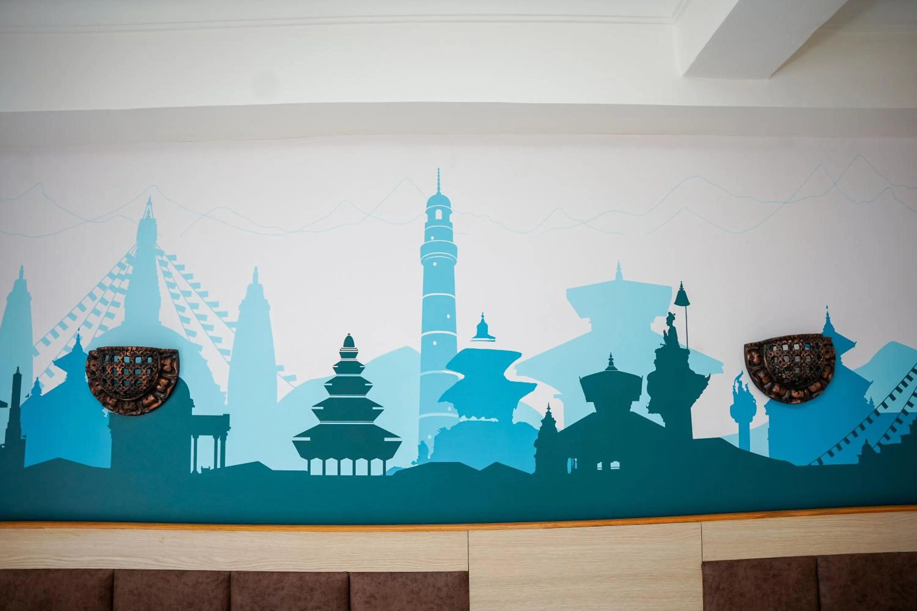 Decorative detail in Mountain Vista Retreat - Nagarkot