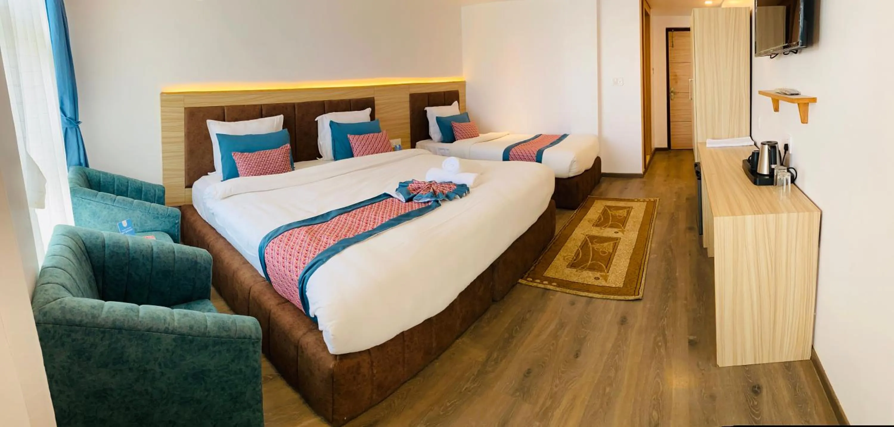 Photo of the whole room, Bed in Mountain Vista Retreat - Nagarkot