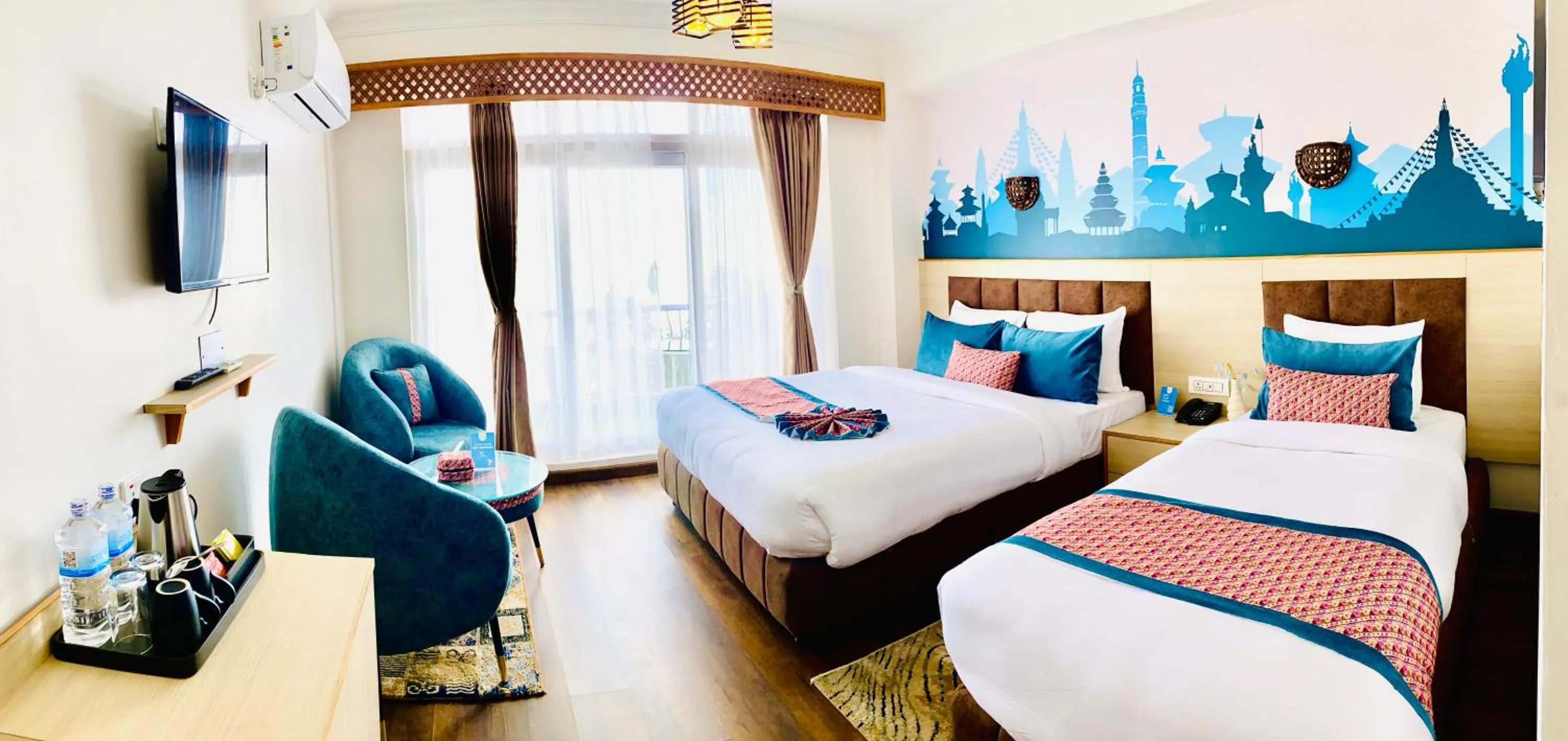 Photo of the whole room, Bed in Mountain Vista Retreat - Nagarkot