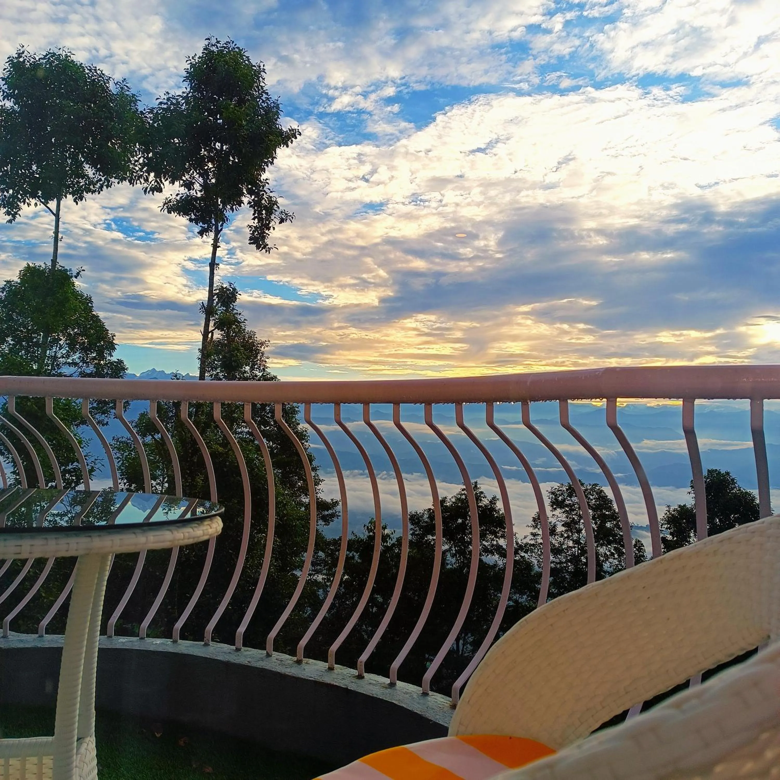 Balcony/Terrace in Mountain Vista Retreat - Nagarkot