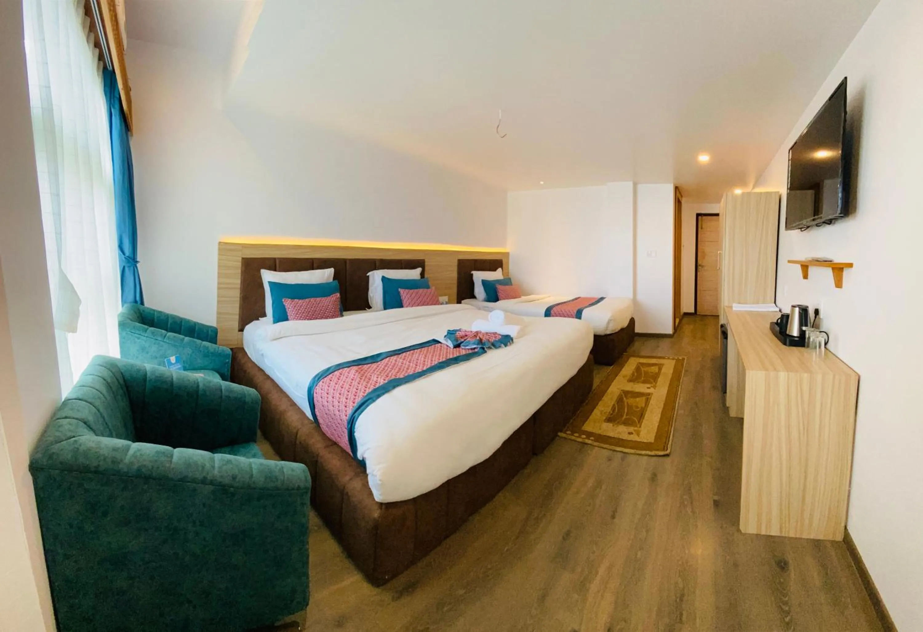 Bed in Mountain Vista Retreat - Nagarkot