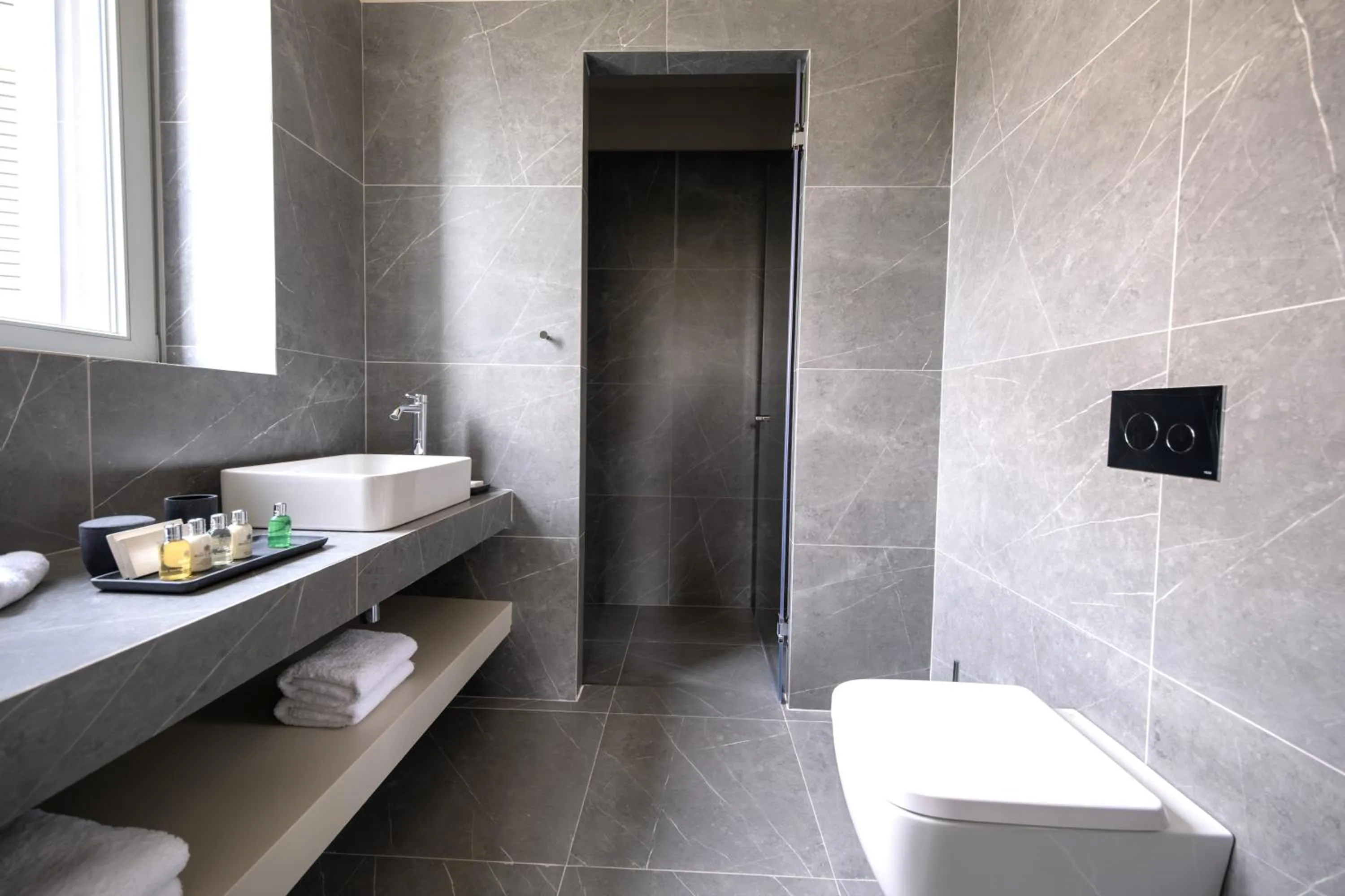 Bathroom in Nine Athens Hotel