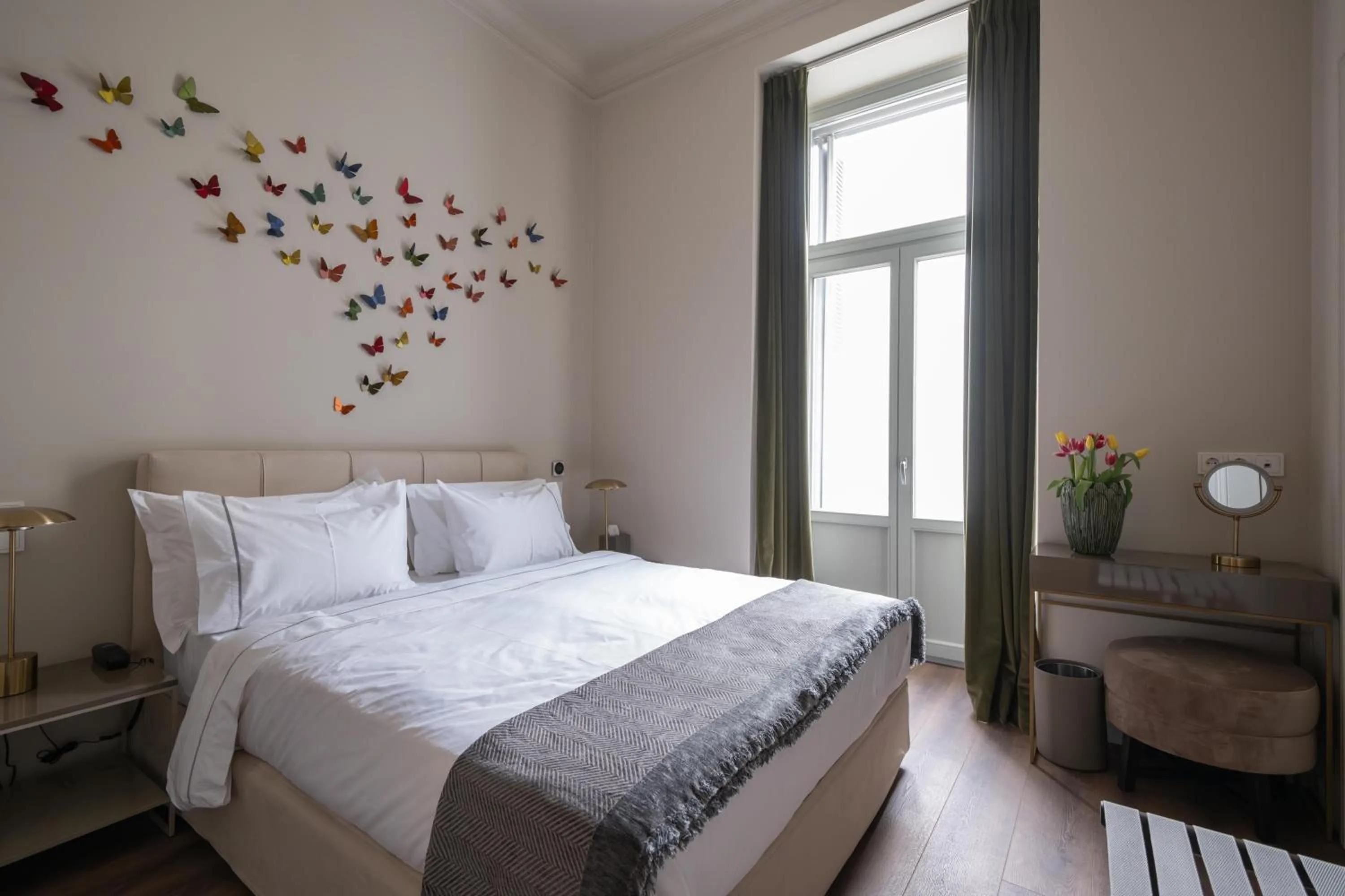 Bedroom, Bed in Nine Athens Hotel