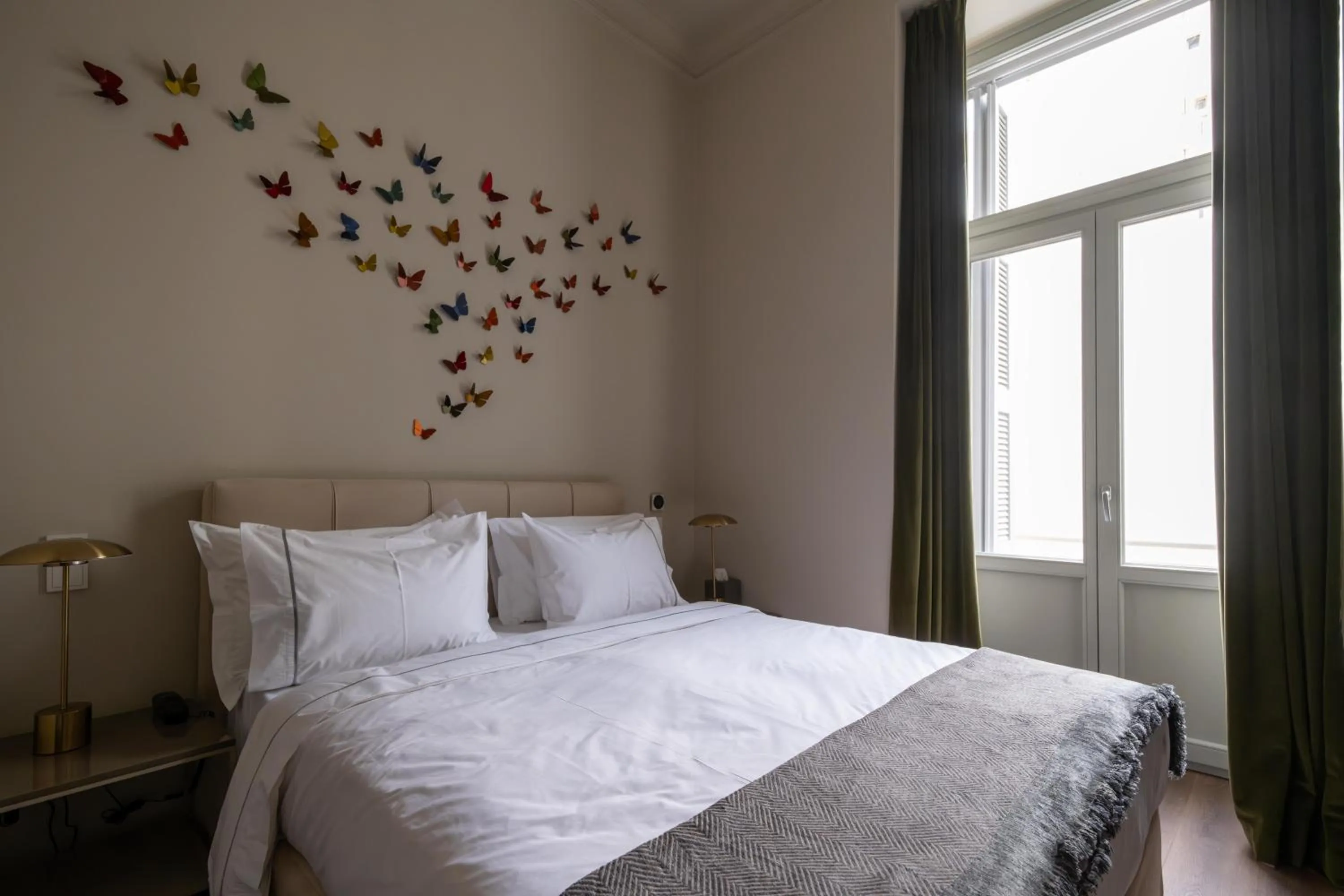 Bedroom, Bed in Nine Athens Hotel