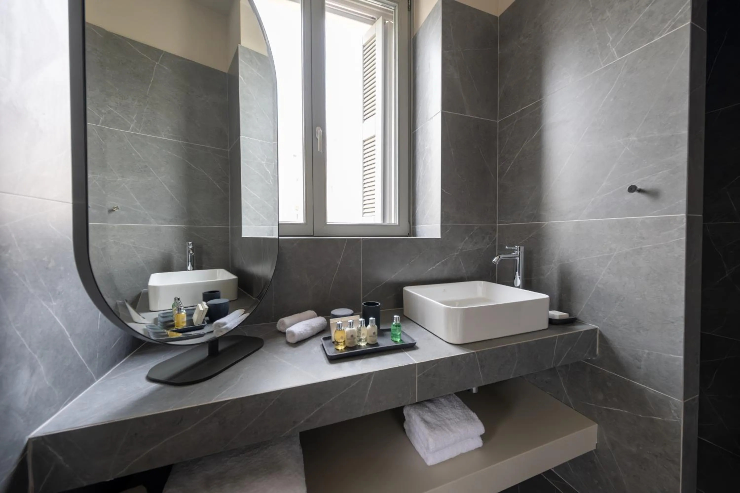 Bathroom in Nine Athens Hotel