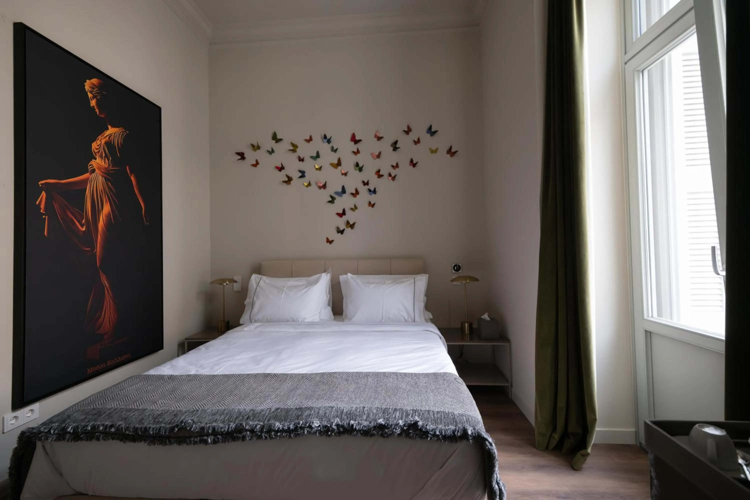 Bedroom, Bed in Nine Athens Hotel
