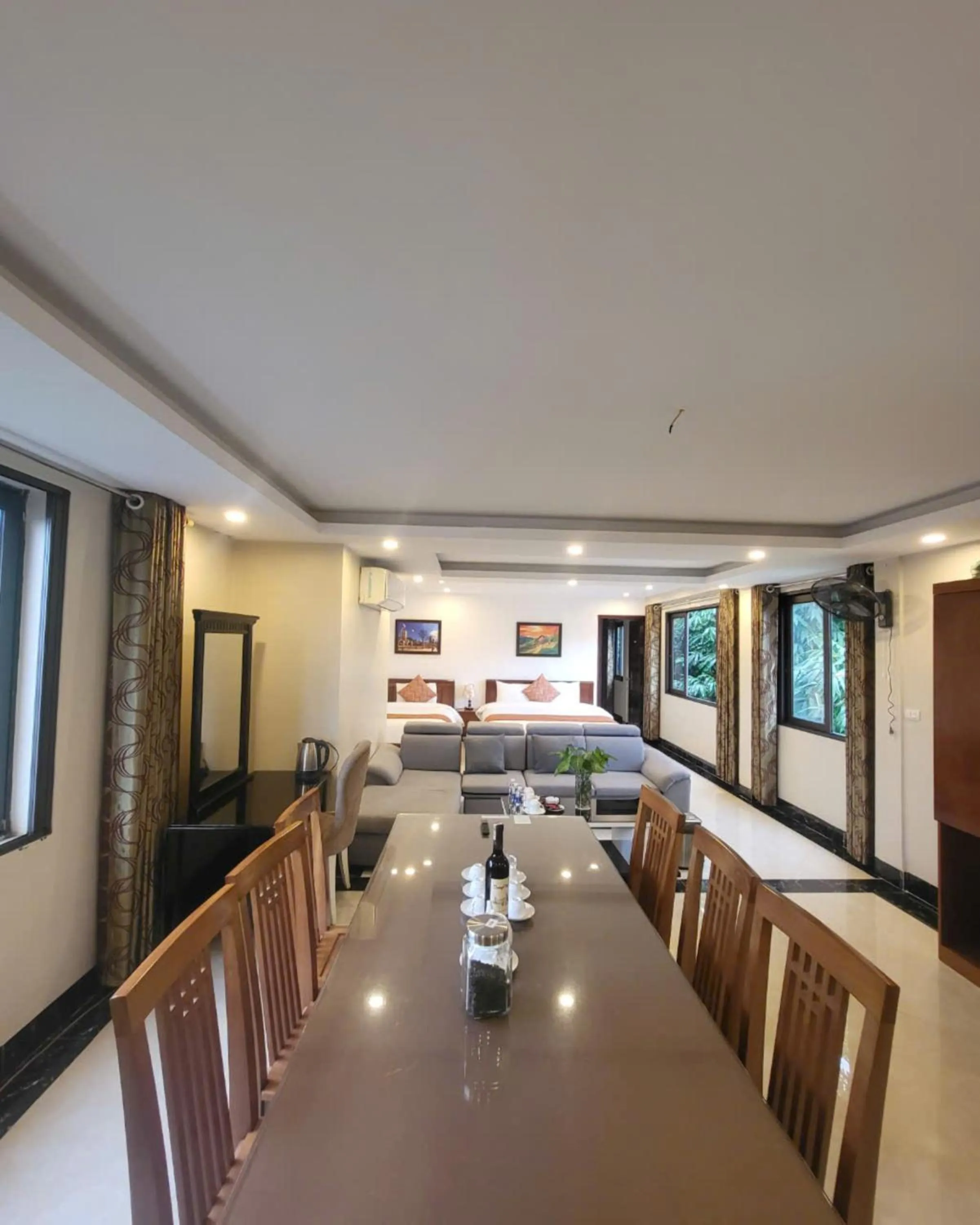 Bed in New Sun Hotel Sapa