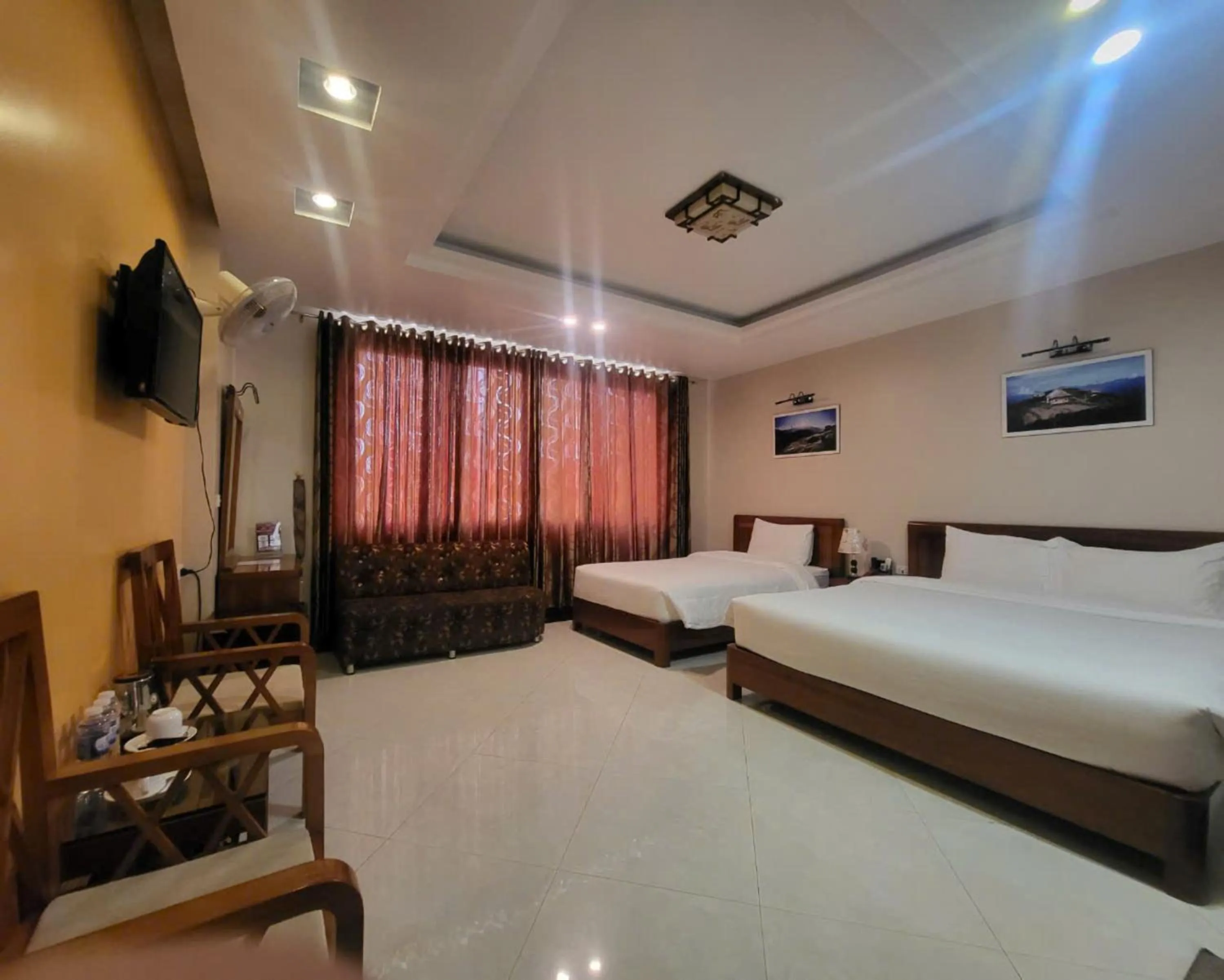 Bedroom, Bed in New Sun Hotel Sapa