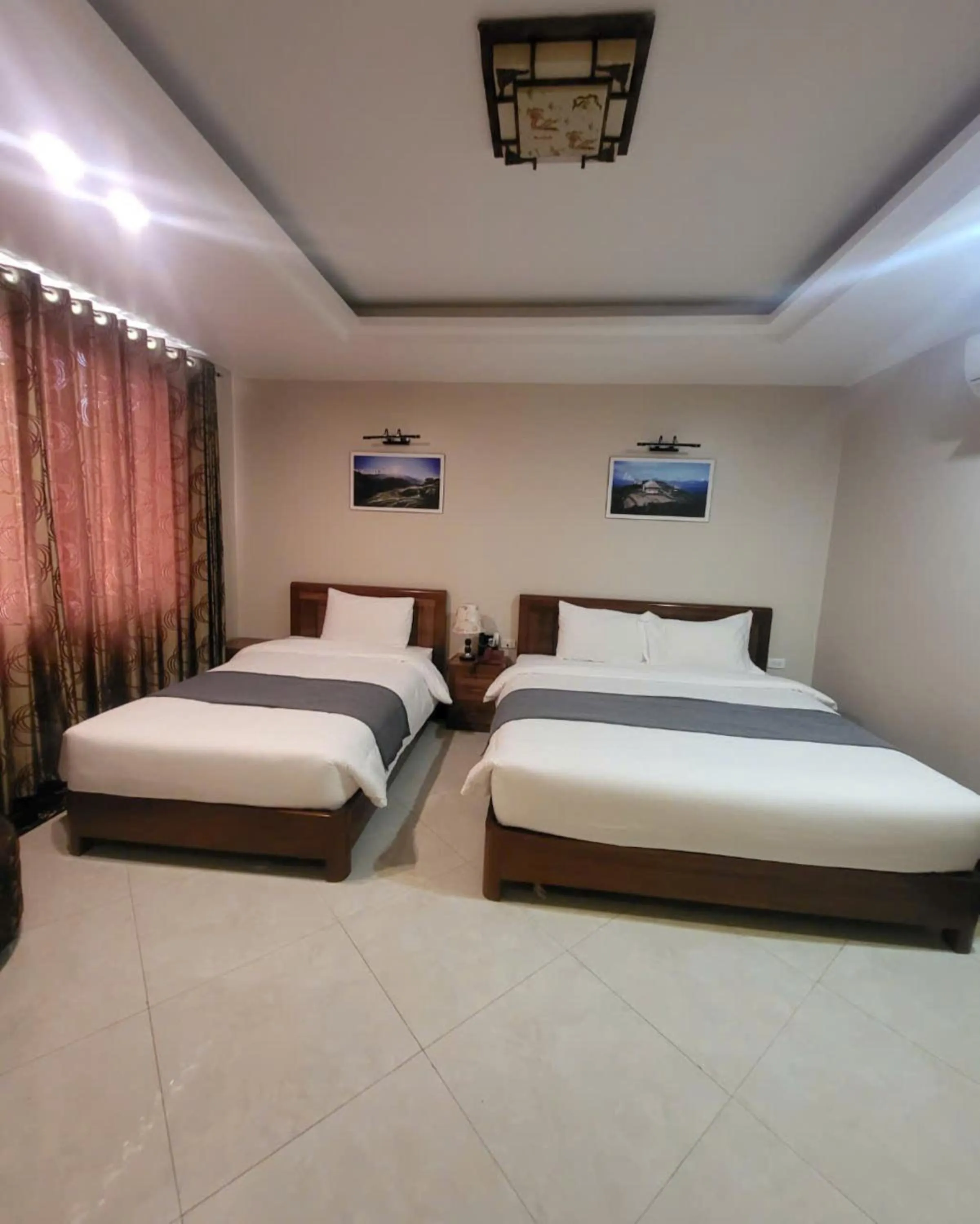 Bed in New Sun Hotel Sapa
