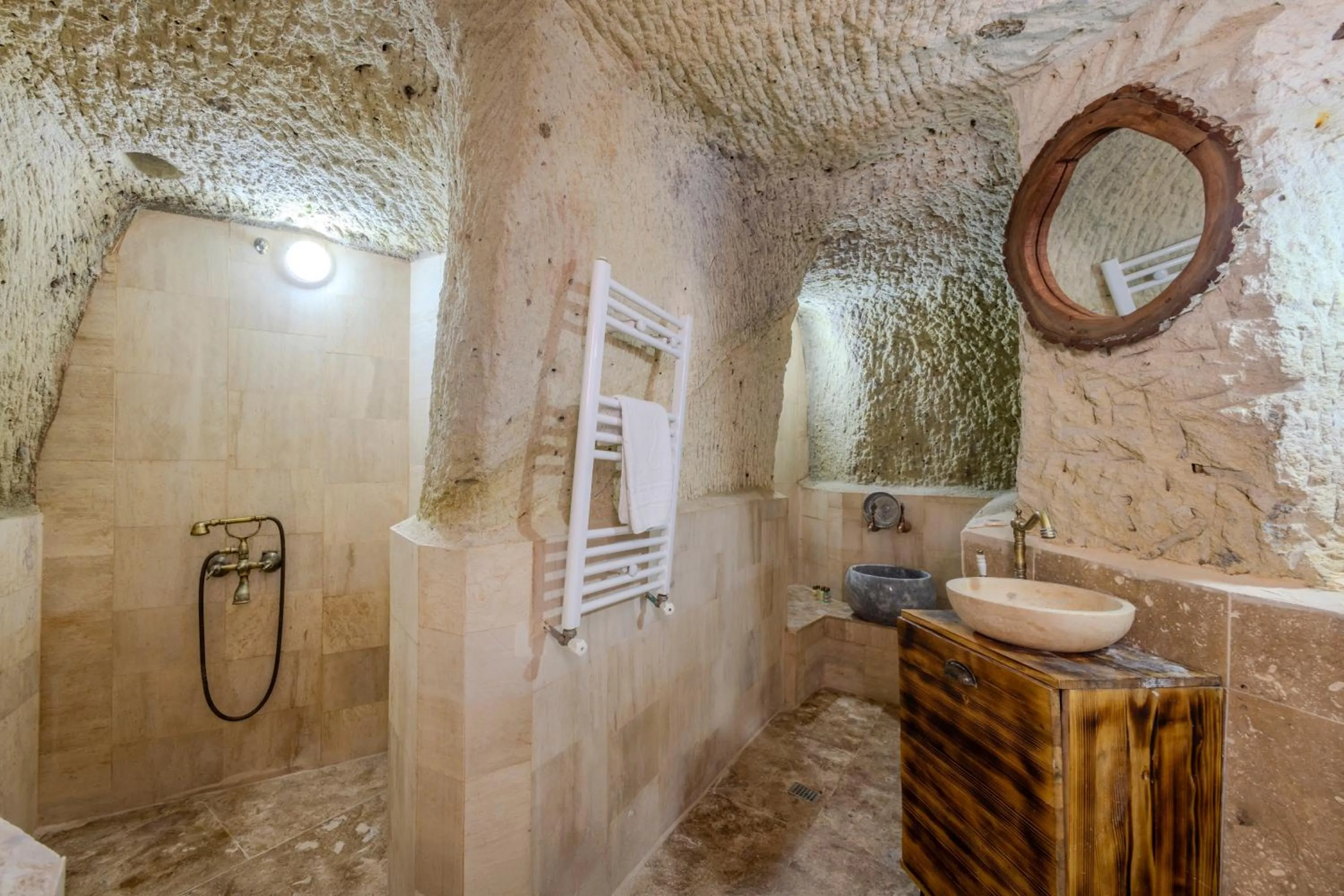Shower in Lubberona Cave Cappadocia