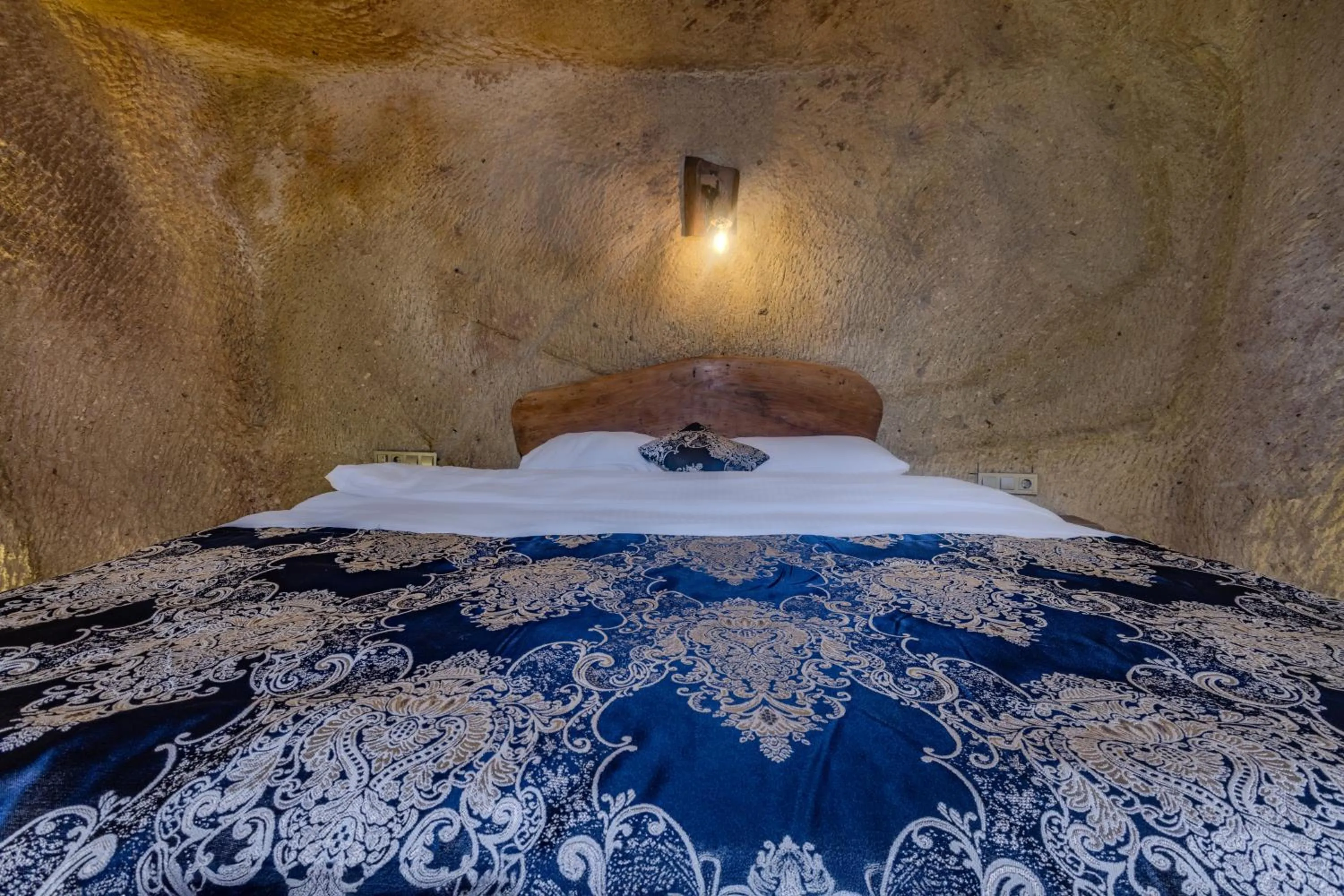 Bed in Lubberona Cave Cappadocia