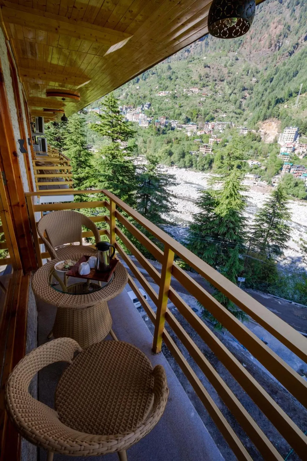 Balcony/Terrace in Tripli Hotels Namaste Manali