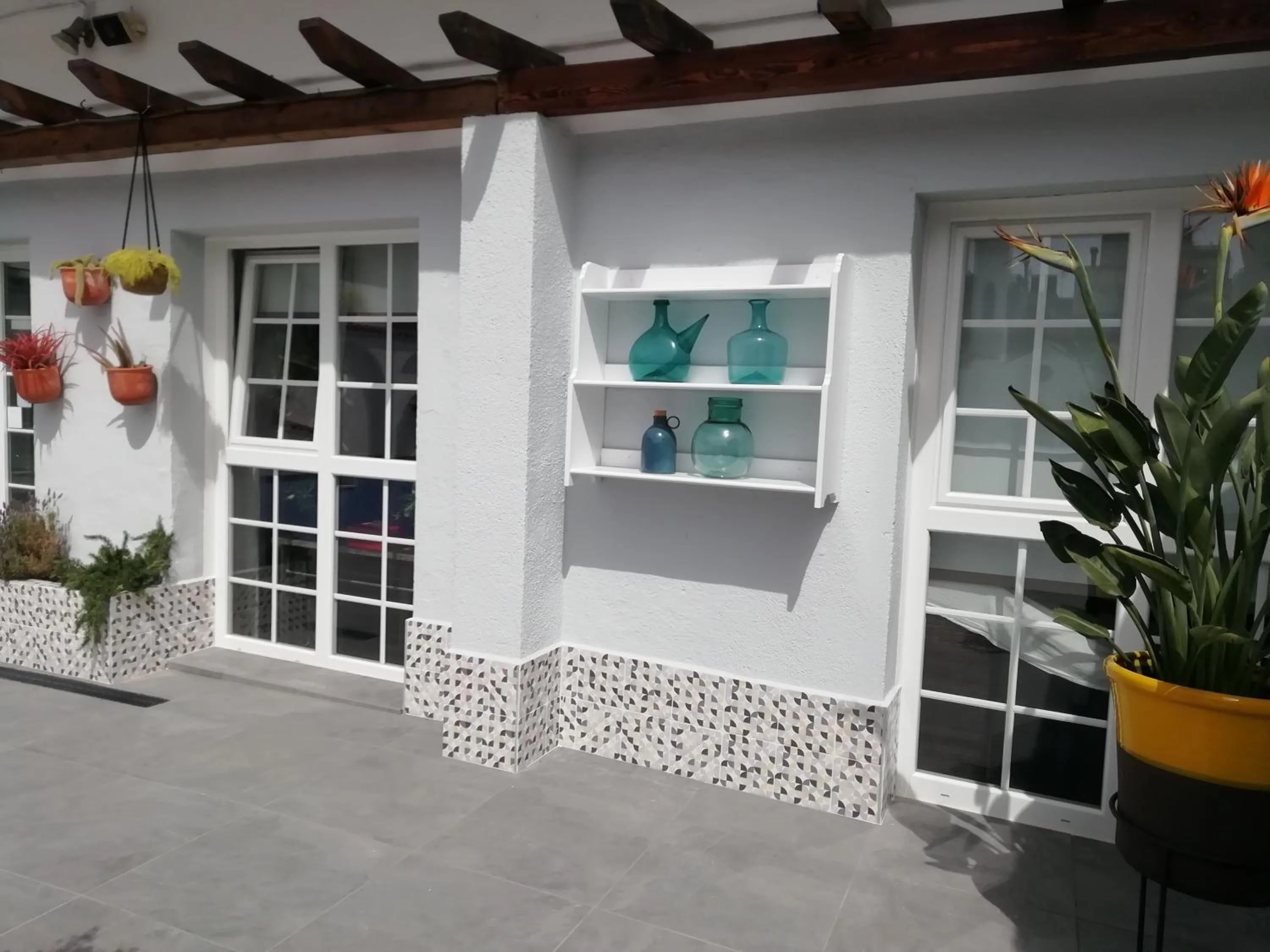 Patio in Hotel Mediterrani Express