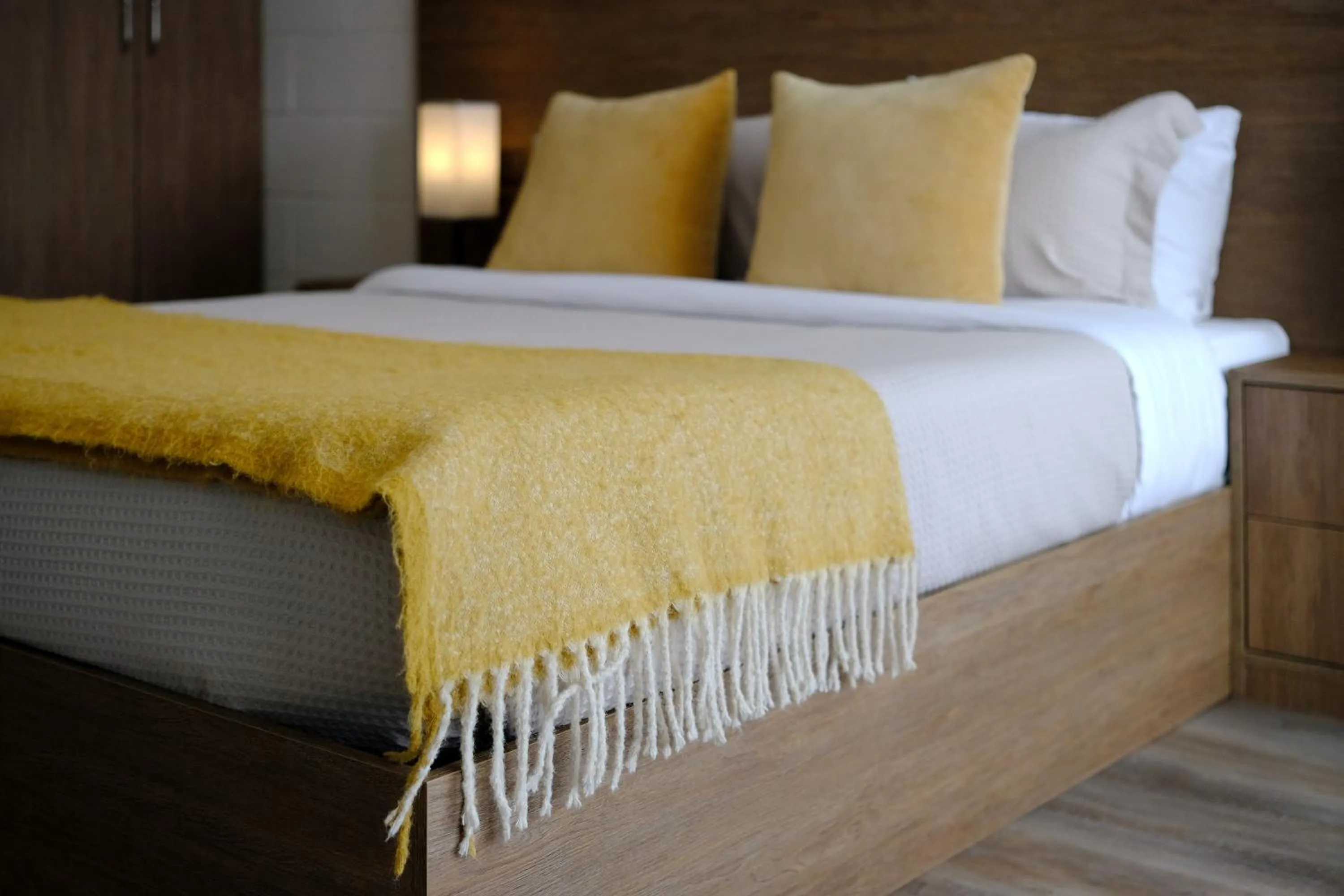 Bed in Stay Inn Muskoka