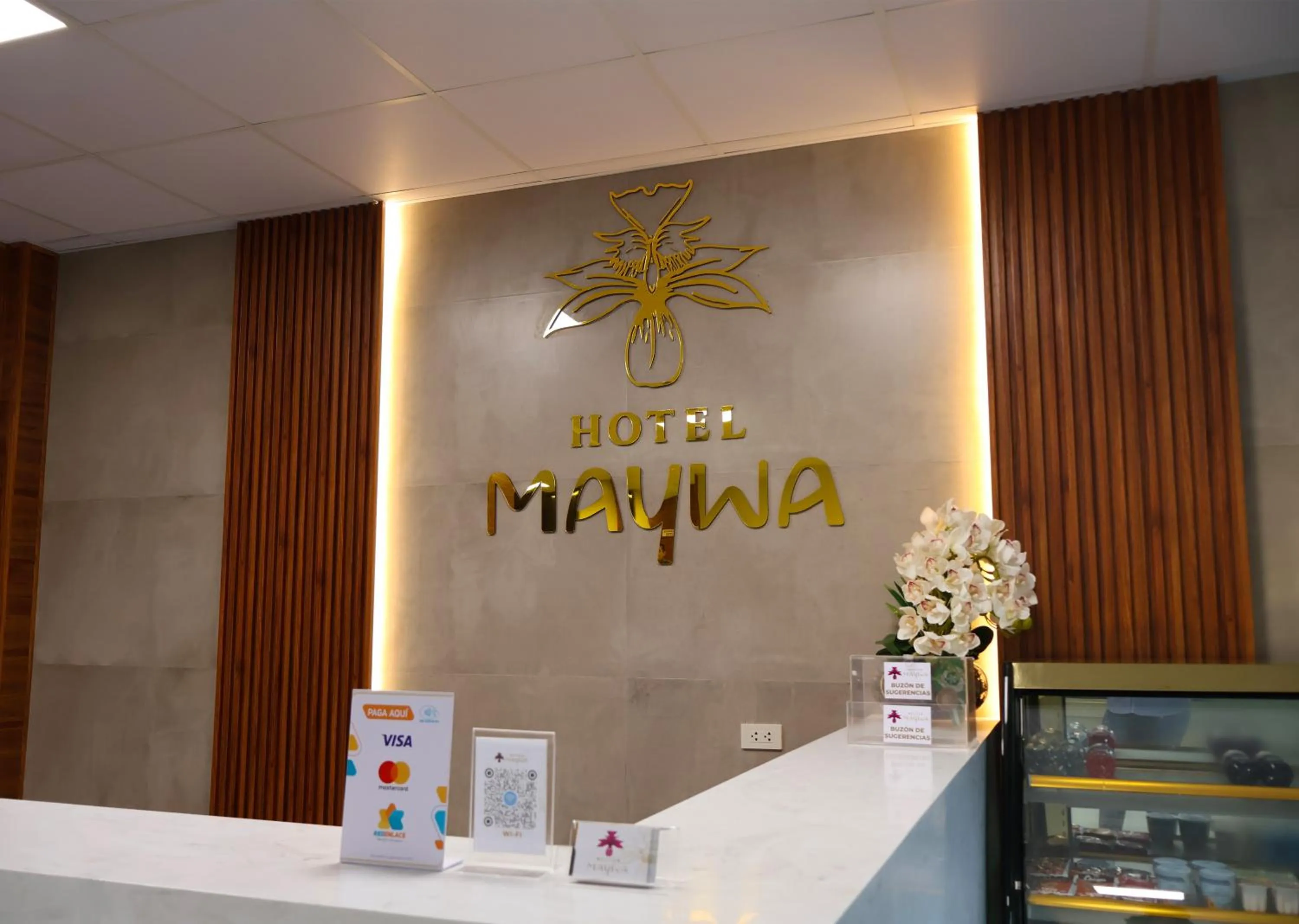 Lobby or reception in Hotel Maywa