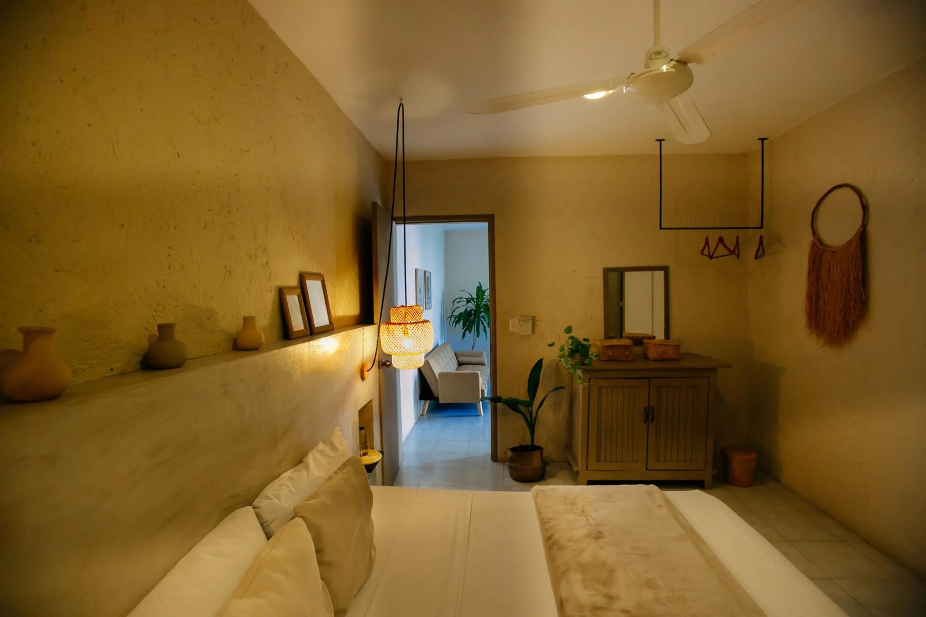 Bedroom, Bed in Hotel Noah Tulum