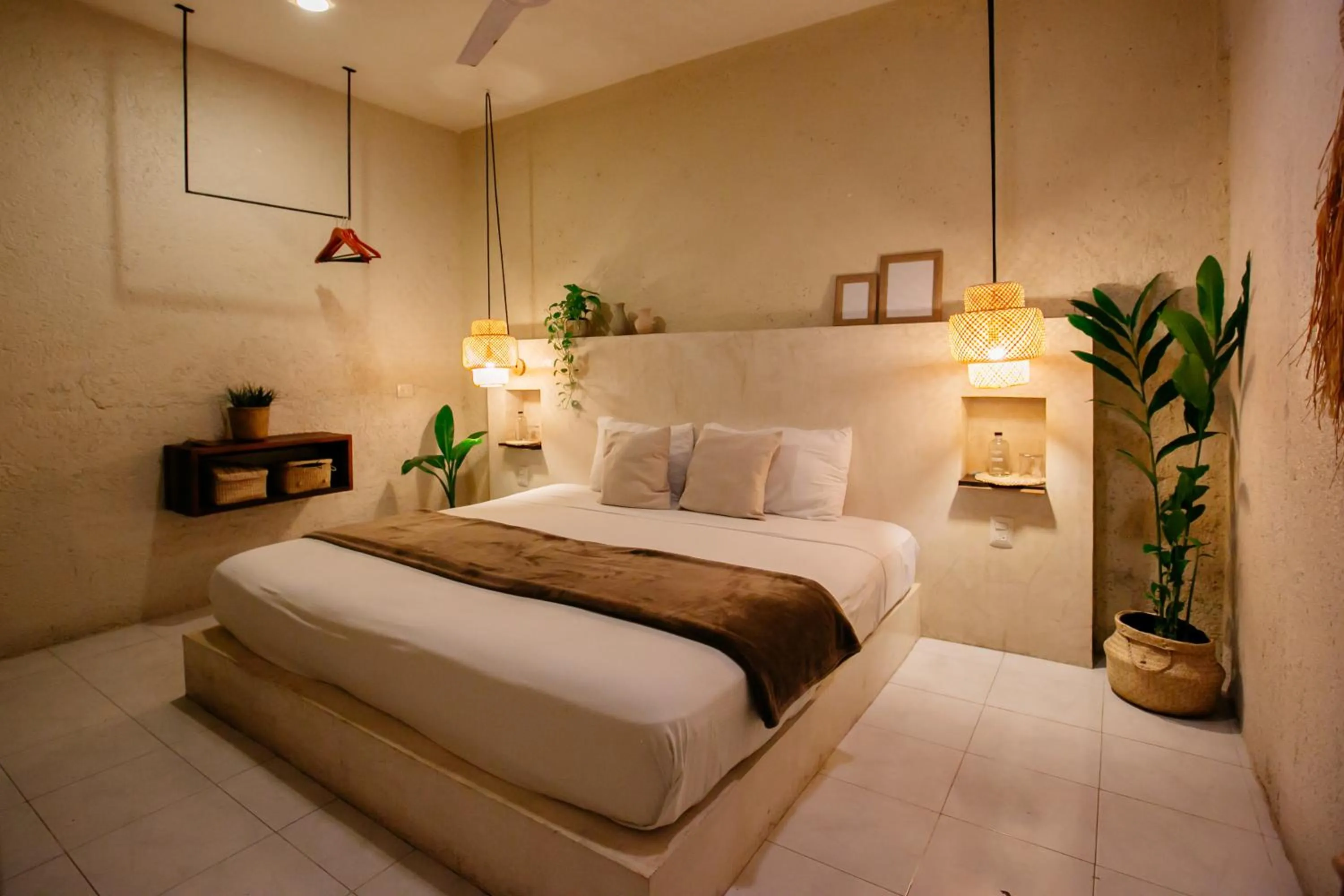 Bedroom, Bed in Hotel Noah Tulum