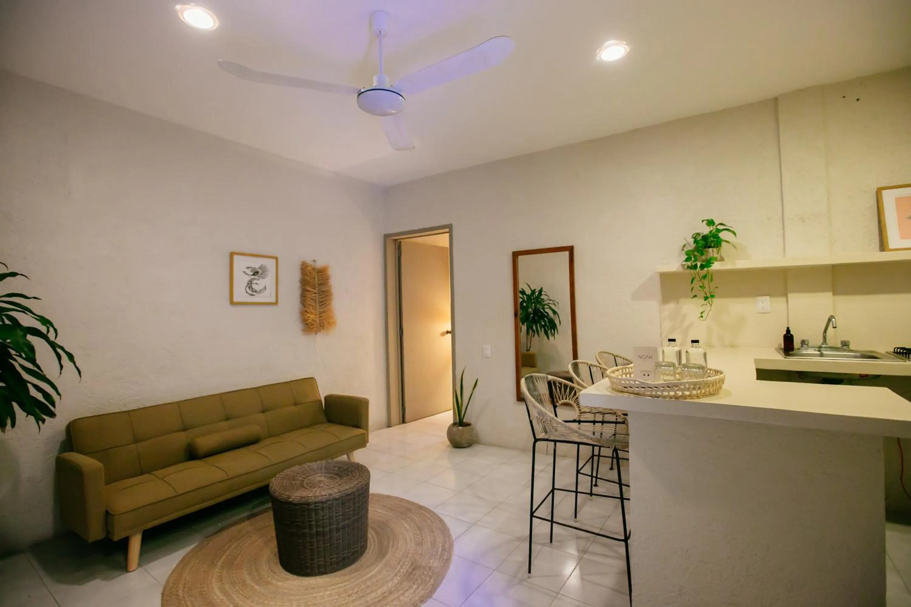 Kitchen or kitchenette in Hotel Noah Tulum