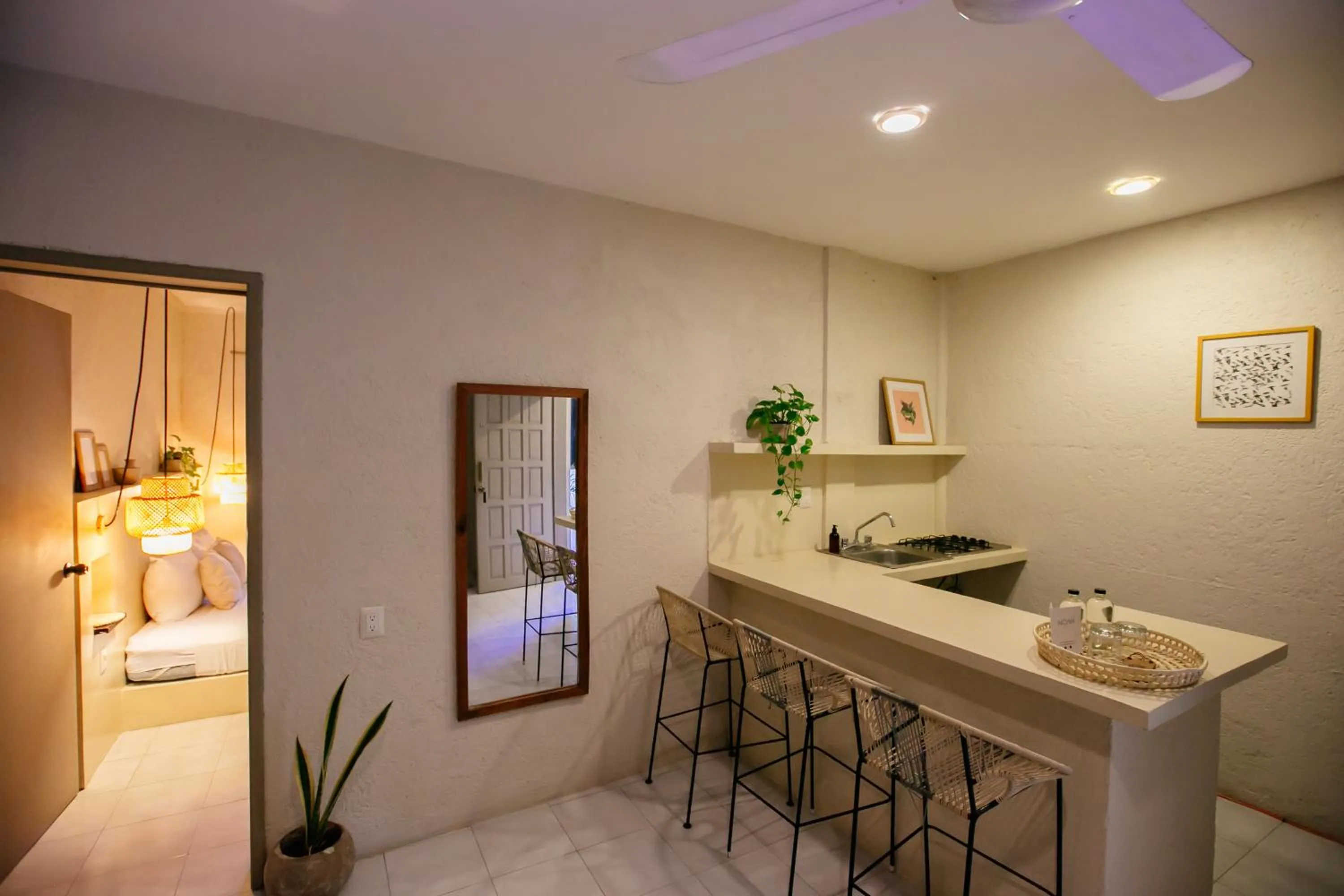 Kitchen or kitchenette in Hotel Noah Tulum