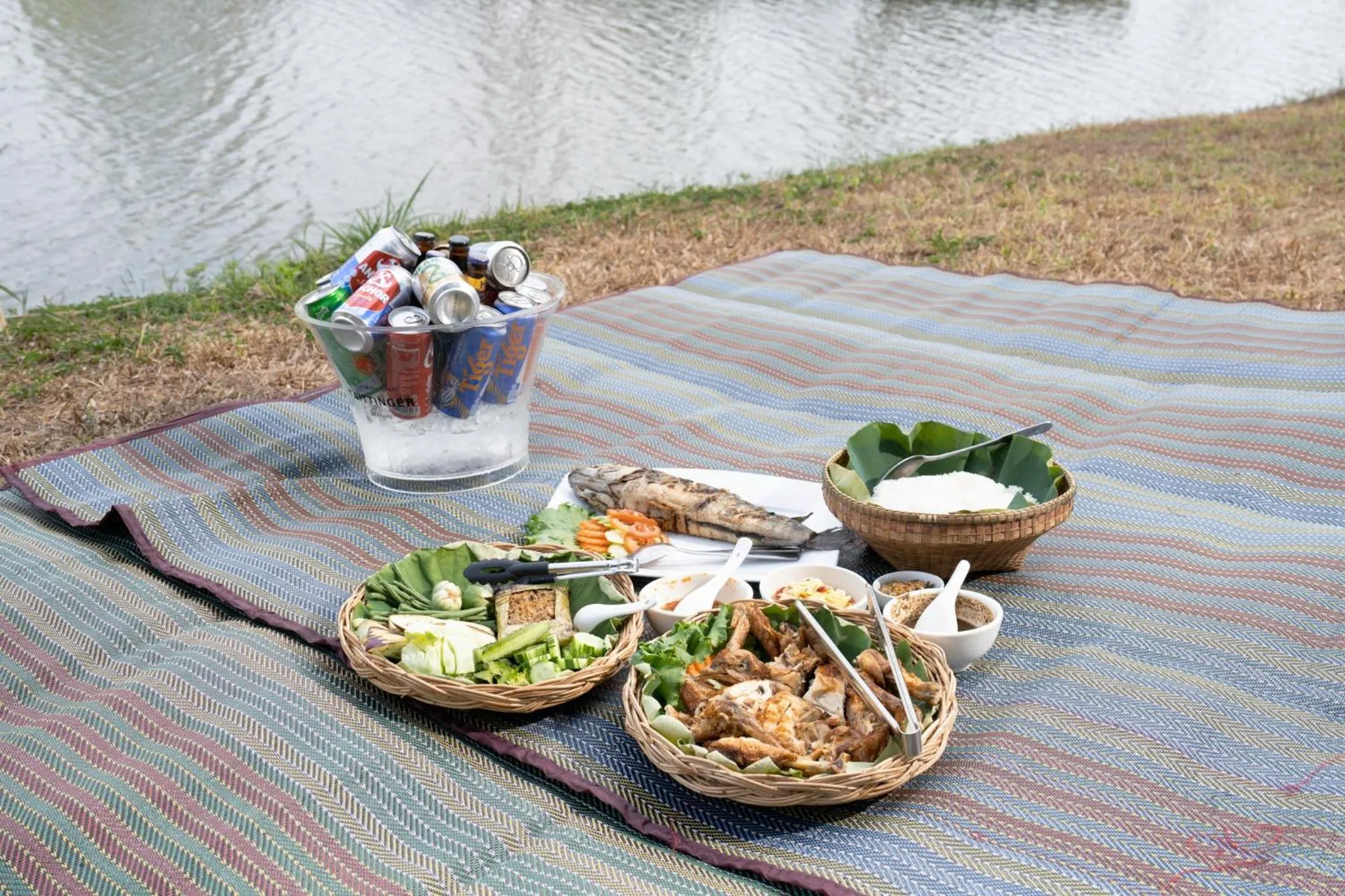 Seating area in Phum Domnak Domrey Resort