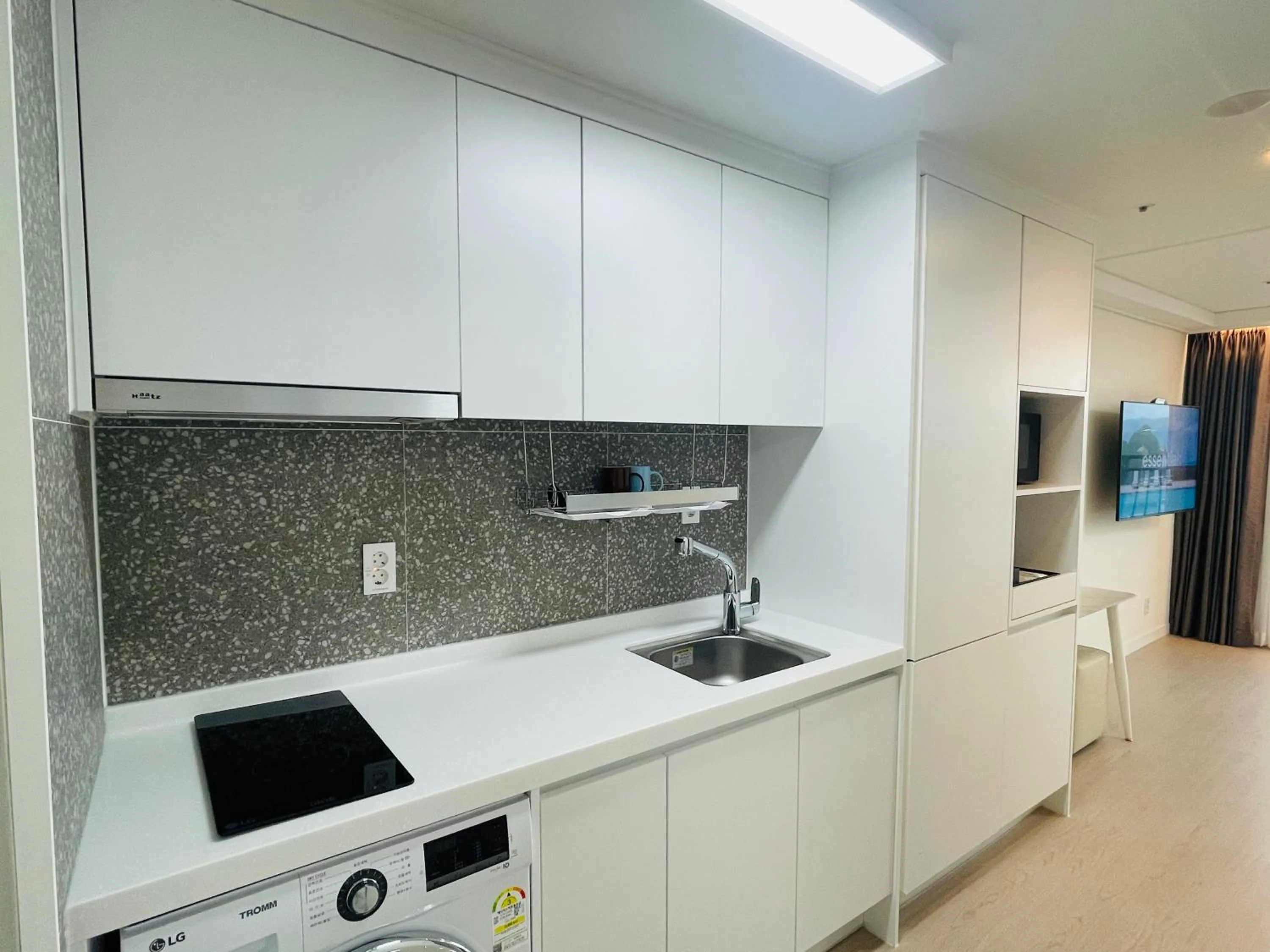 Kitchen or kitchenette in SurfResort INN-The City YangYang
