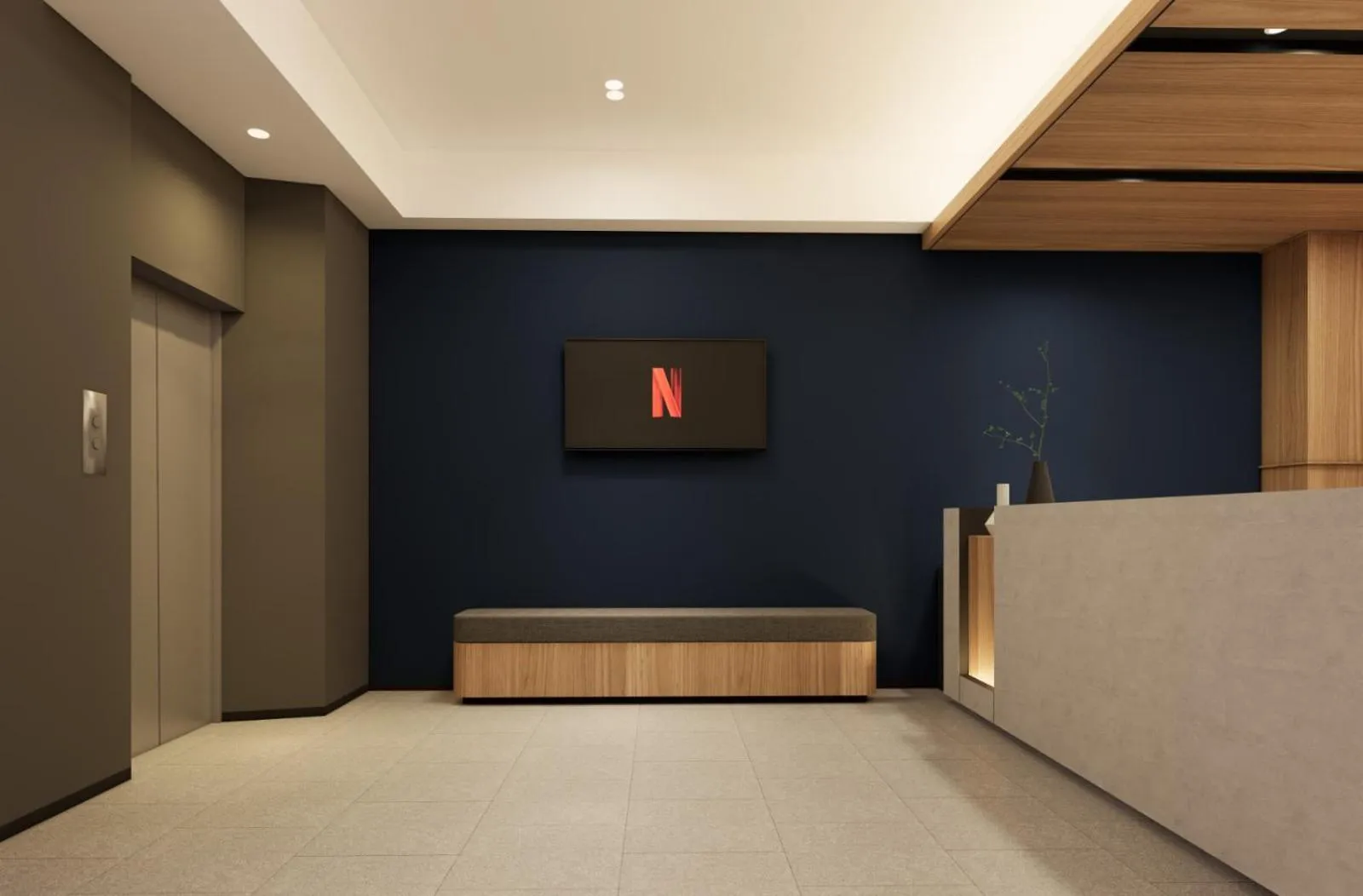 Communal lounge/ TV room in FIERIS IZZY Hotel