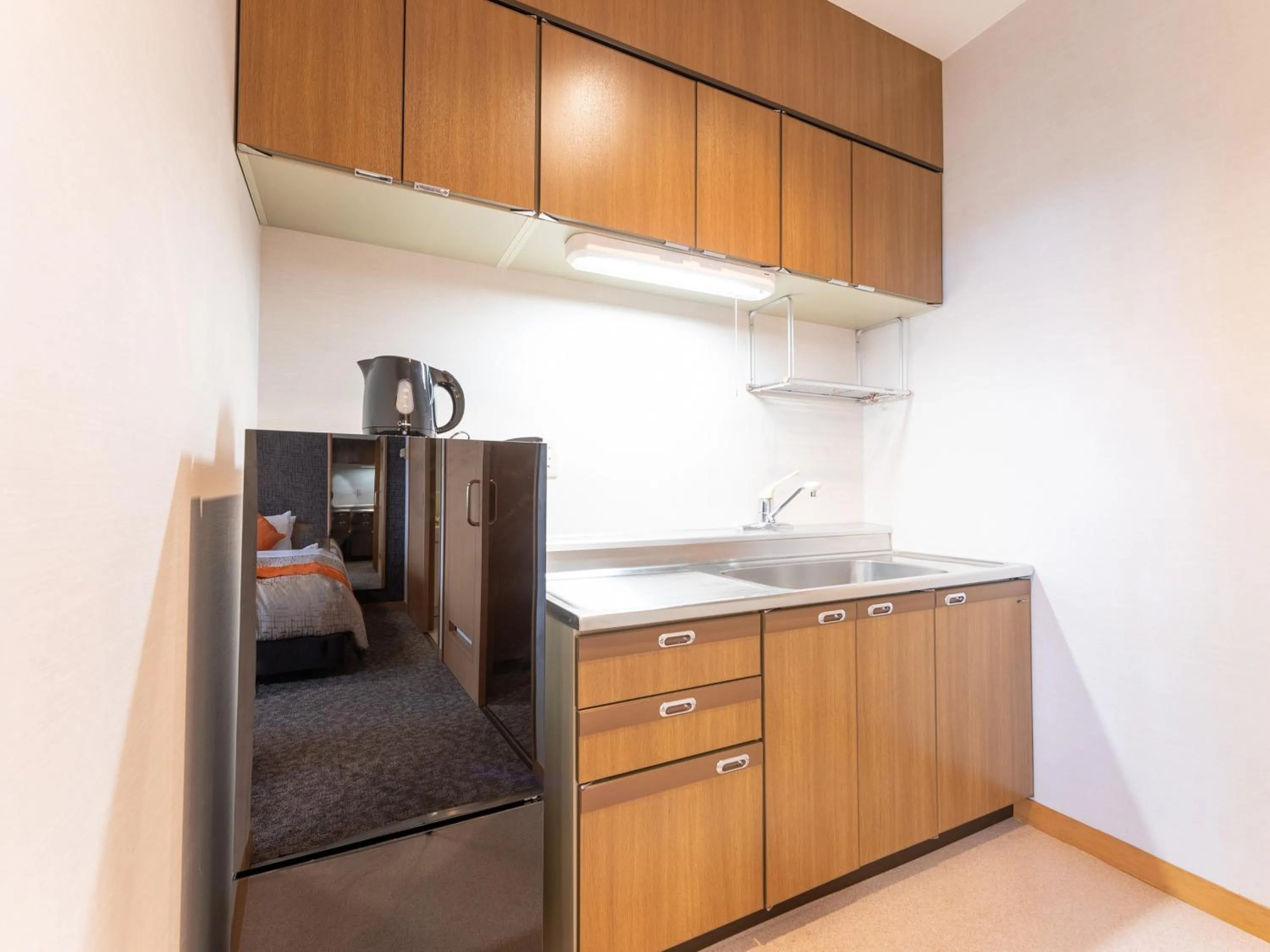 Kitchen or kitchenette in LiVEMAX Resort Upopoi Shiraoi Onsen