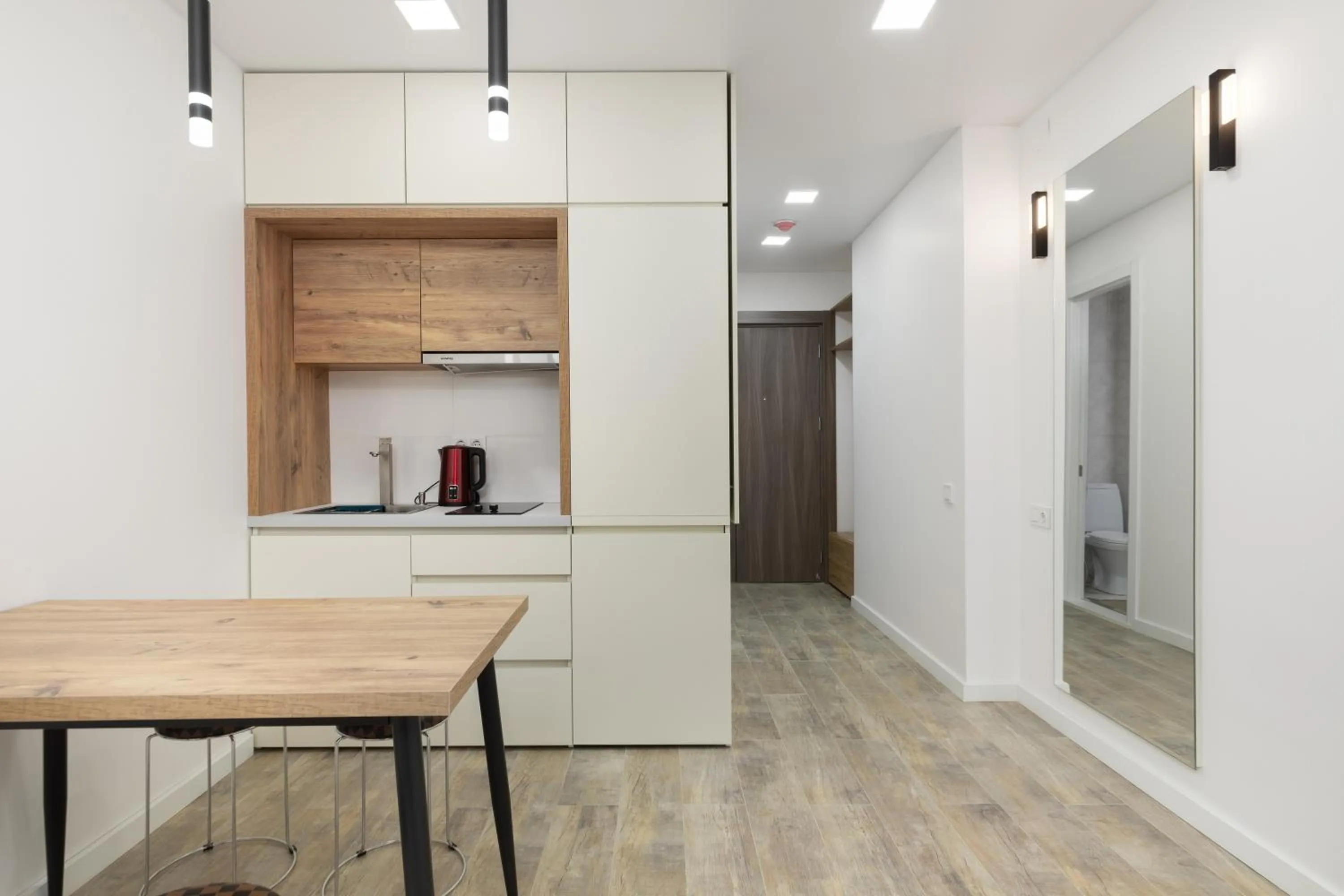 Kitchen or kitchenette in Sunshine Residence & Hotel