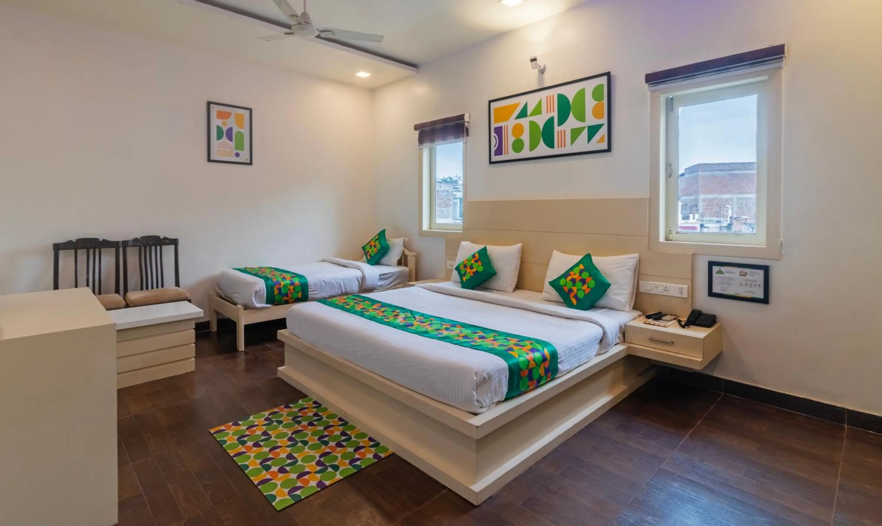 Bedroom, Bed in Treebo Empire Red Carpet